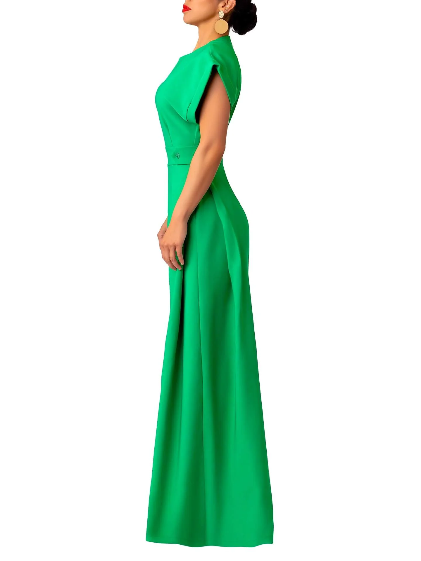 “Adé” Wide Leg Epaulet Jumpsuit - Image 5