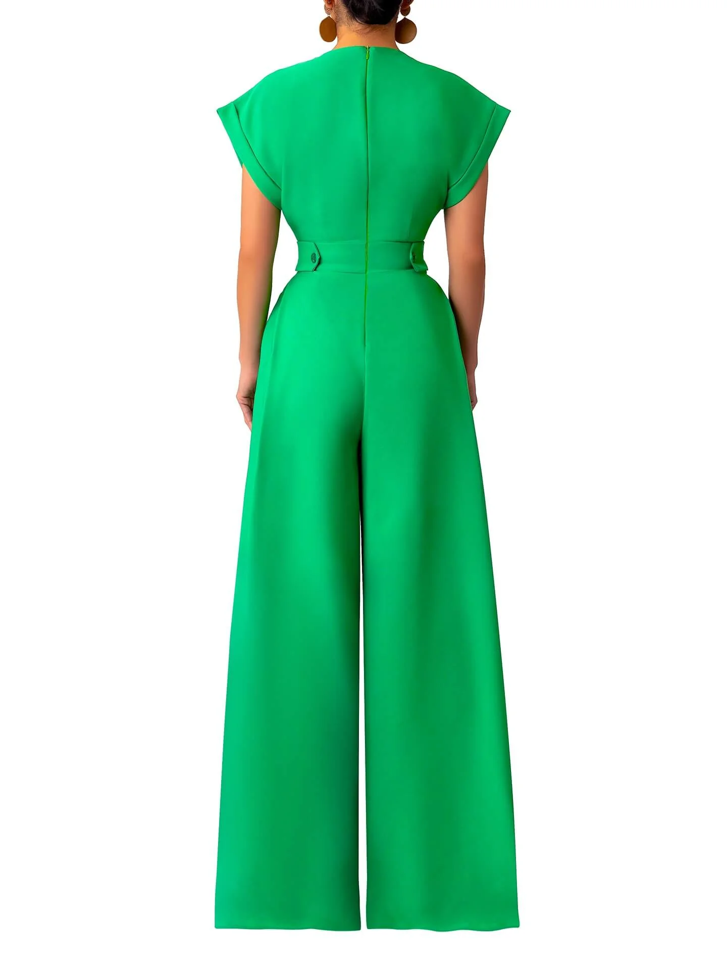 “Adé” Wide Leg Epaulet Jumpsuit - Image 6