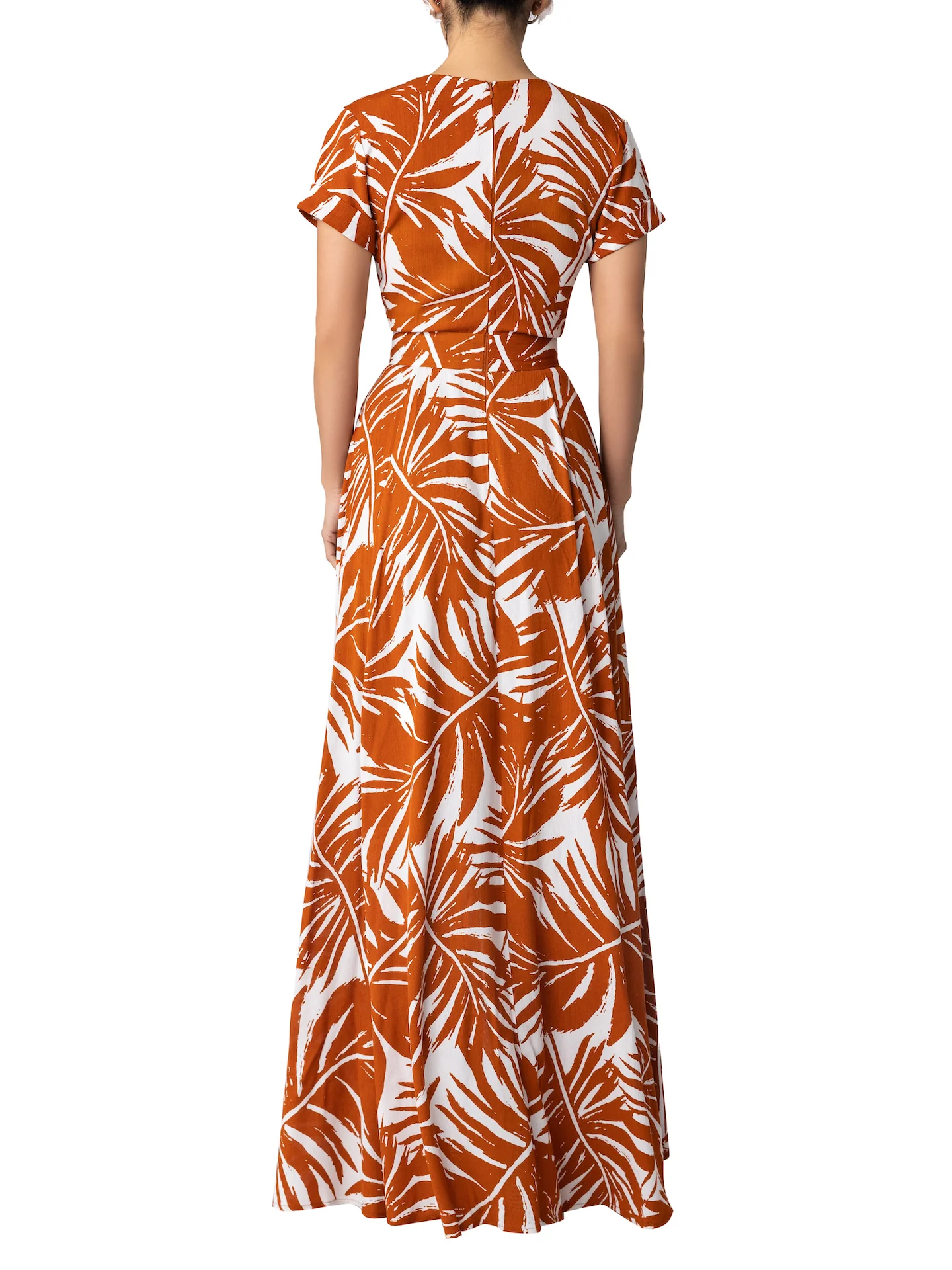 “Alma” Brown Button Down Maxi Dress - Image 5