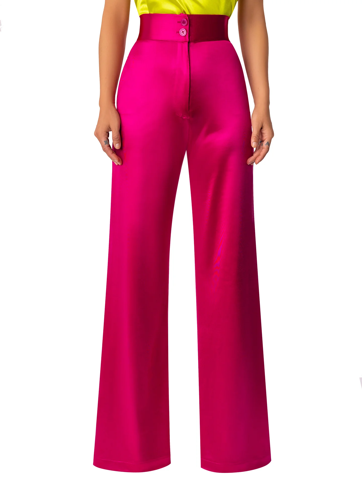 "Amethyst" Magenta High Waist Pants - Image 4