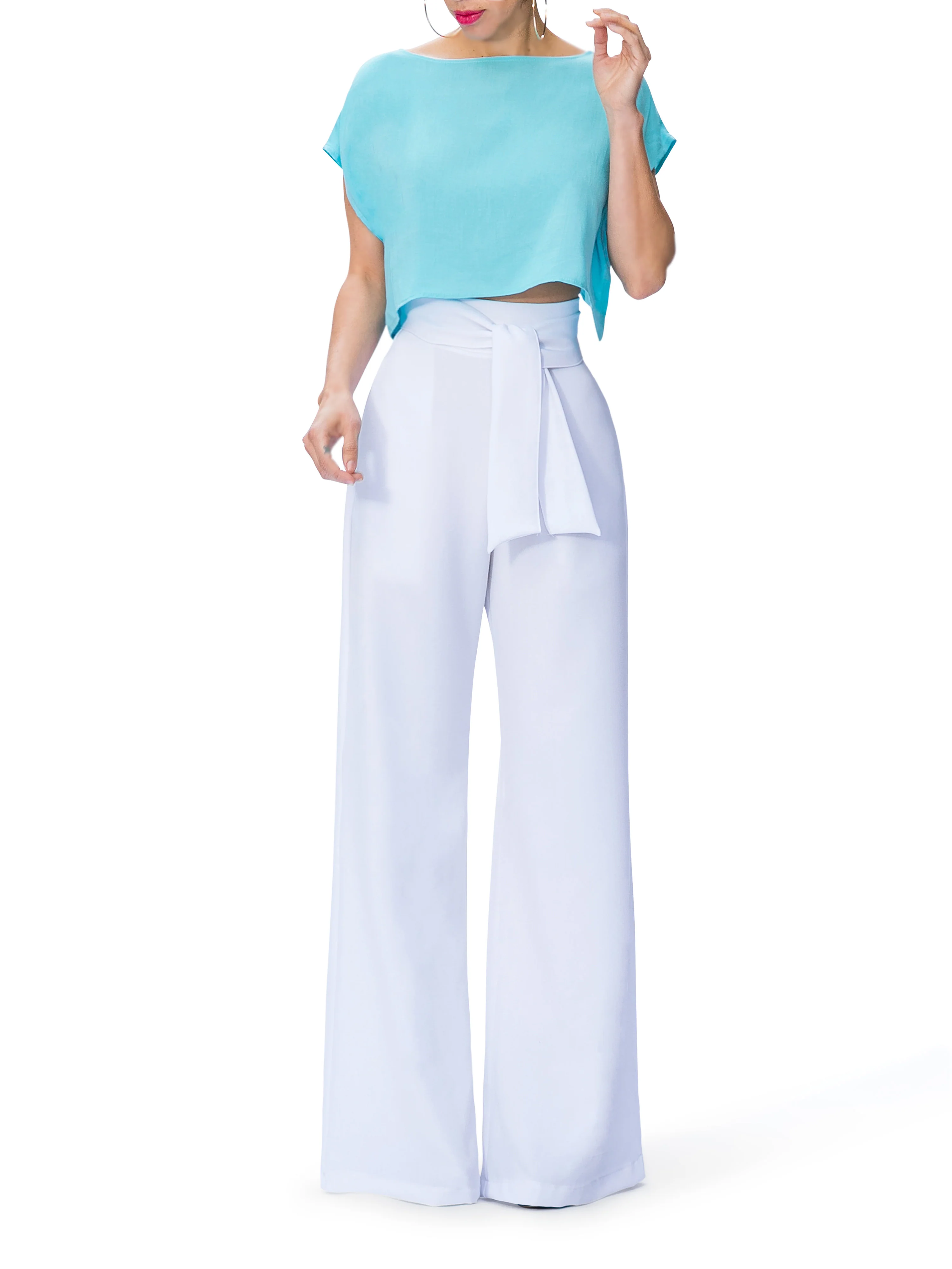 "Athena" Belted High Waist Pants - Image 2