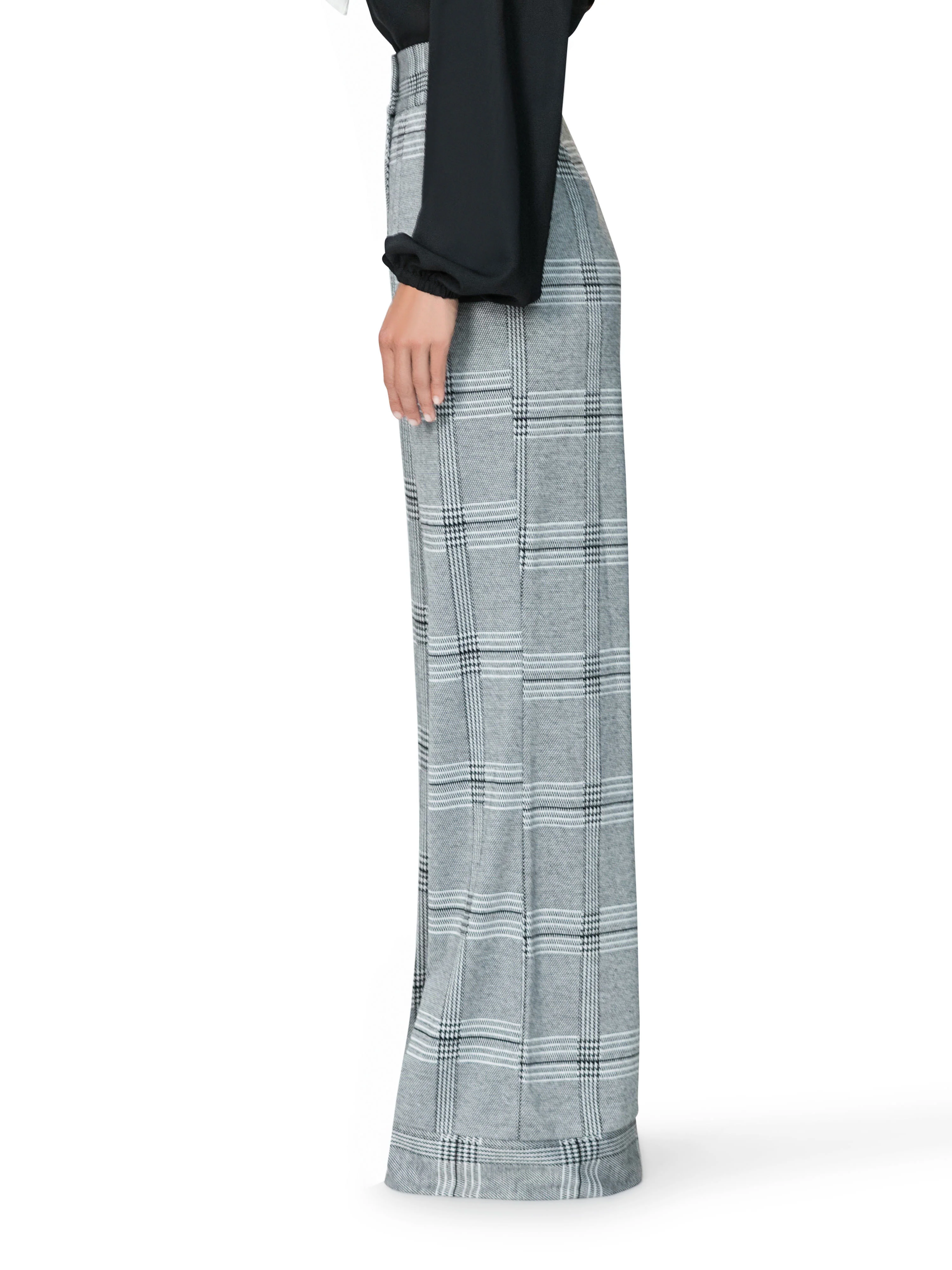 "Bardot" High Waist Houndstooth Pants - Image 4