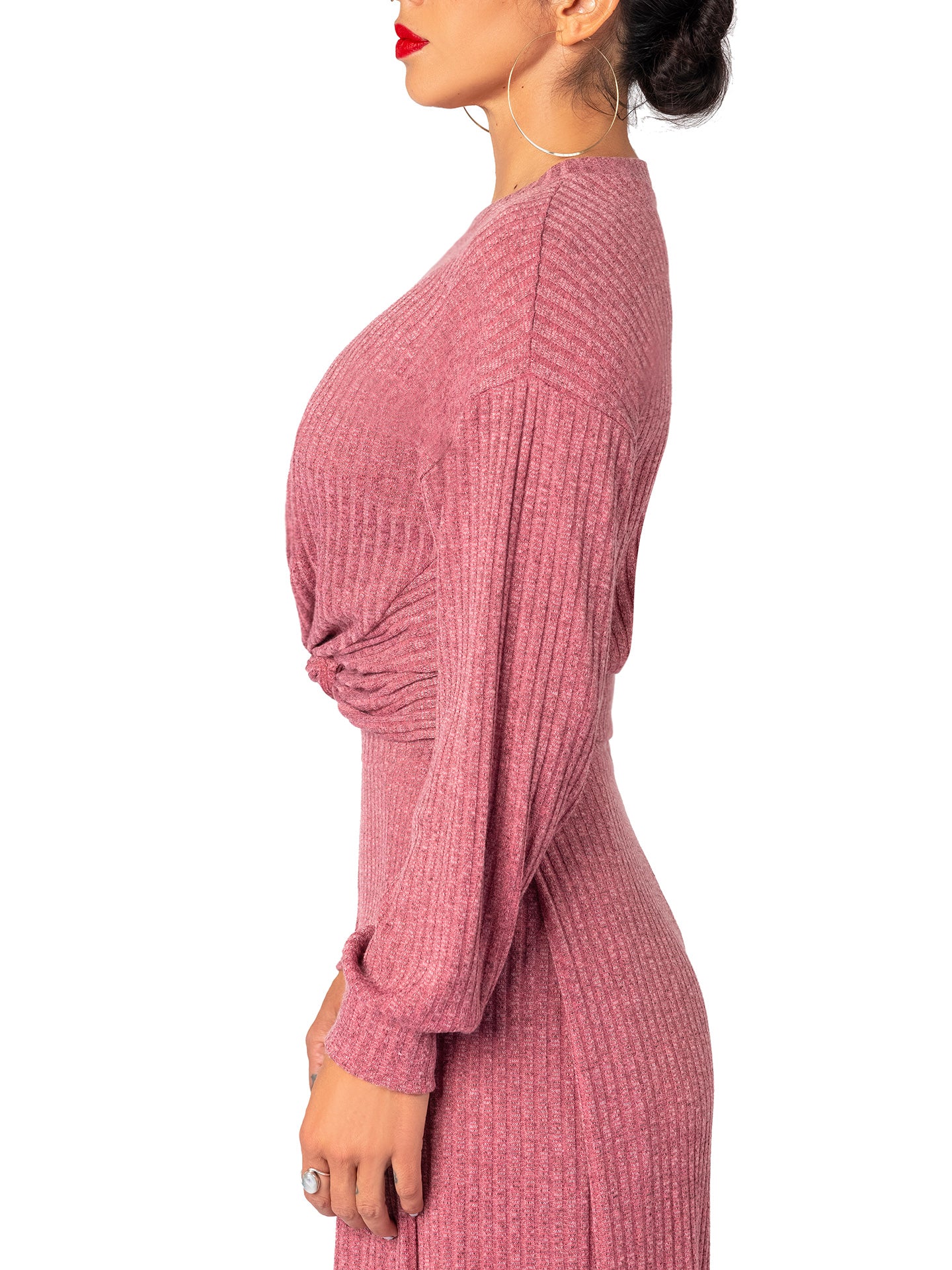 "Bell" Mauve Front Cross Top - Image 4