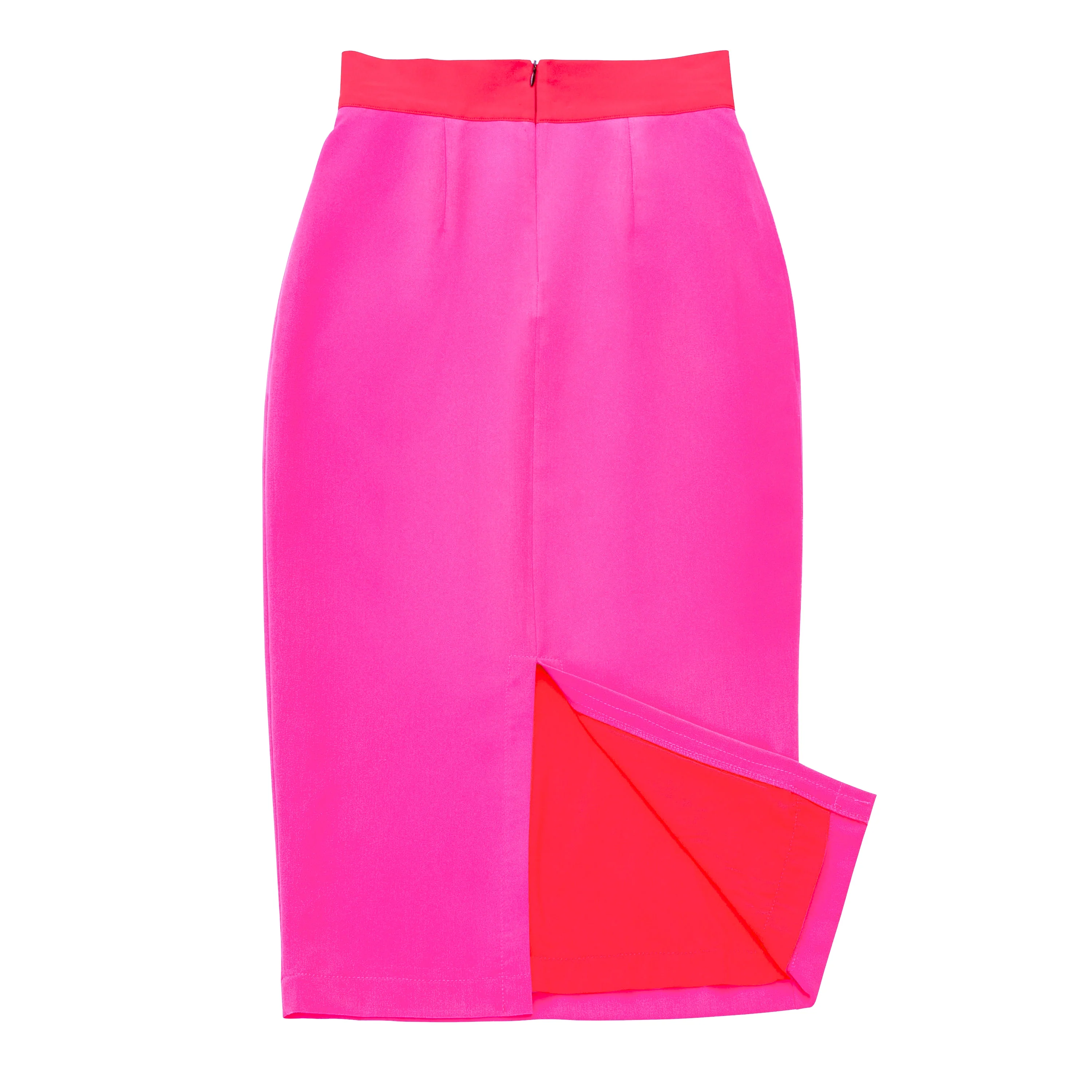 "Brigitte" Color Block Waist Pencil Skirt - Image 6