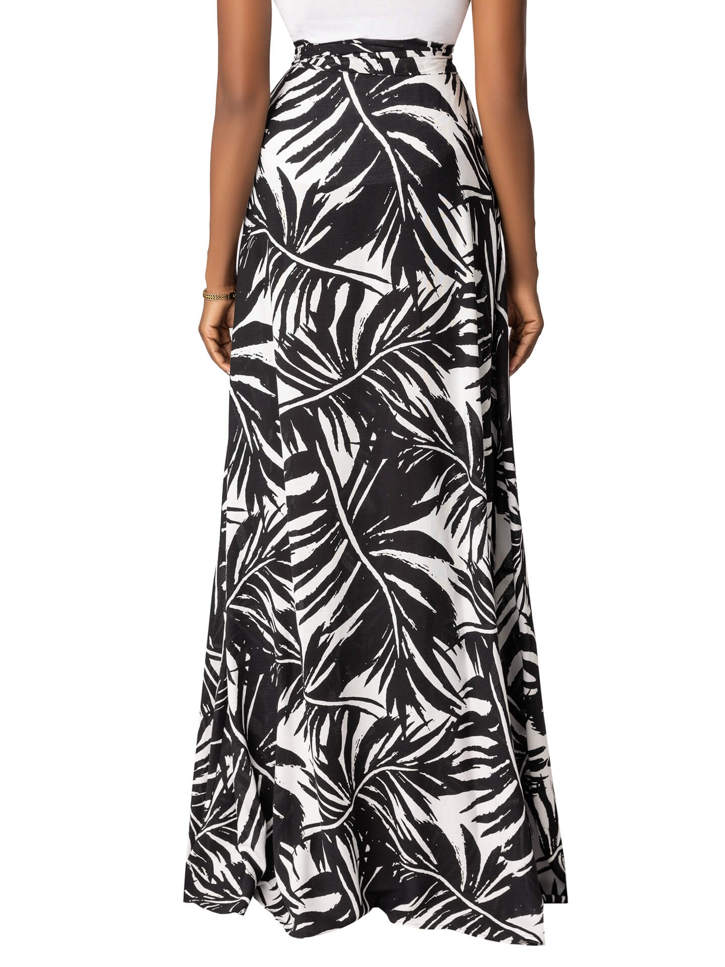 "Canary Island" Wrap Maxi Skirt - Image 8