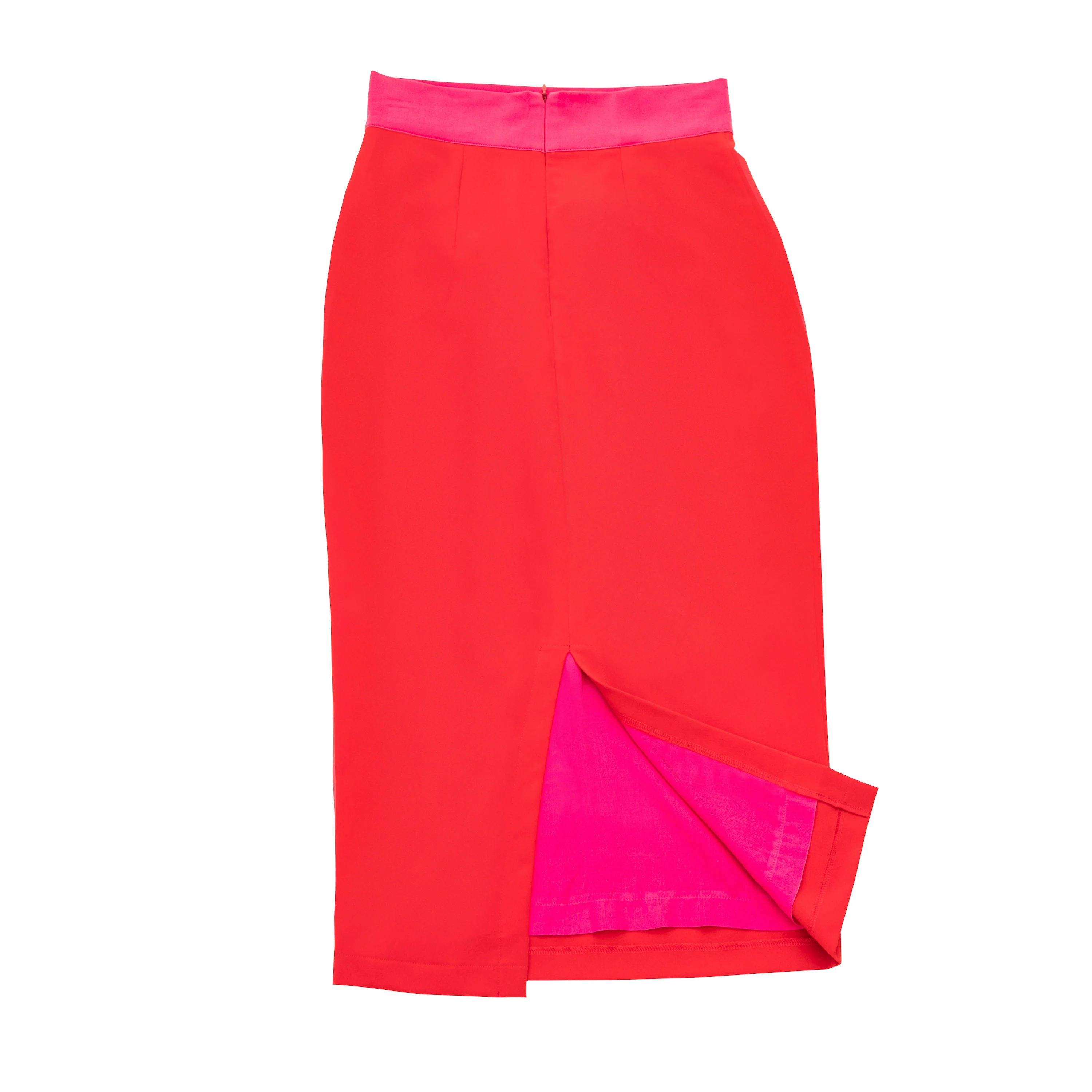 "Catherine" Color Block Waist Pencil Skirt - Image 6