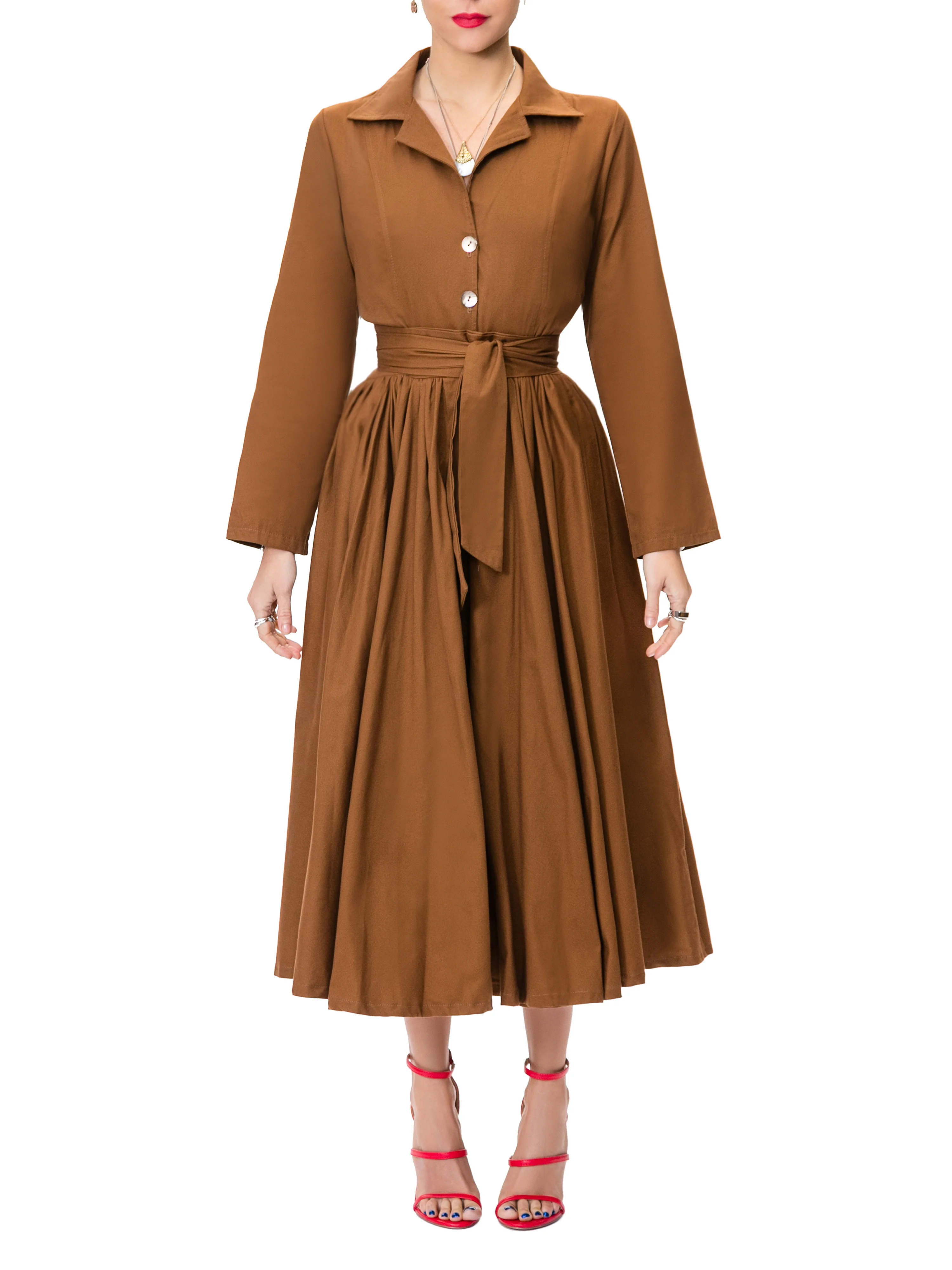 "Charlotte" Coco Midi Shirtdress - Image 3