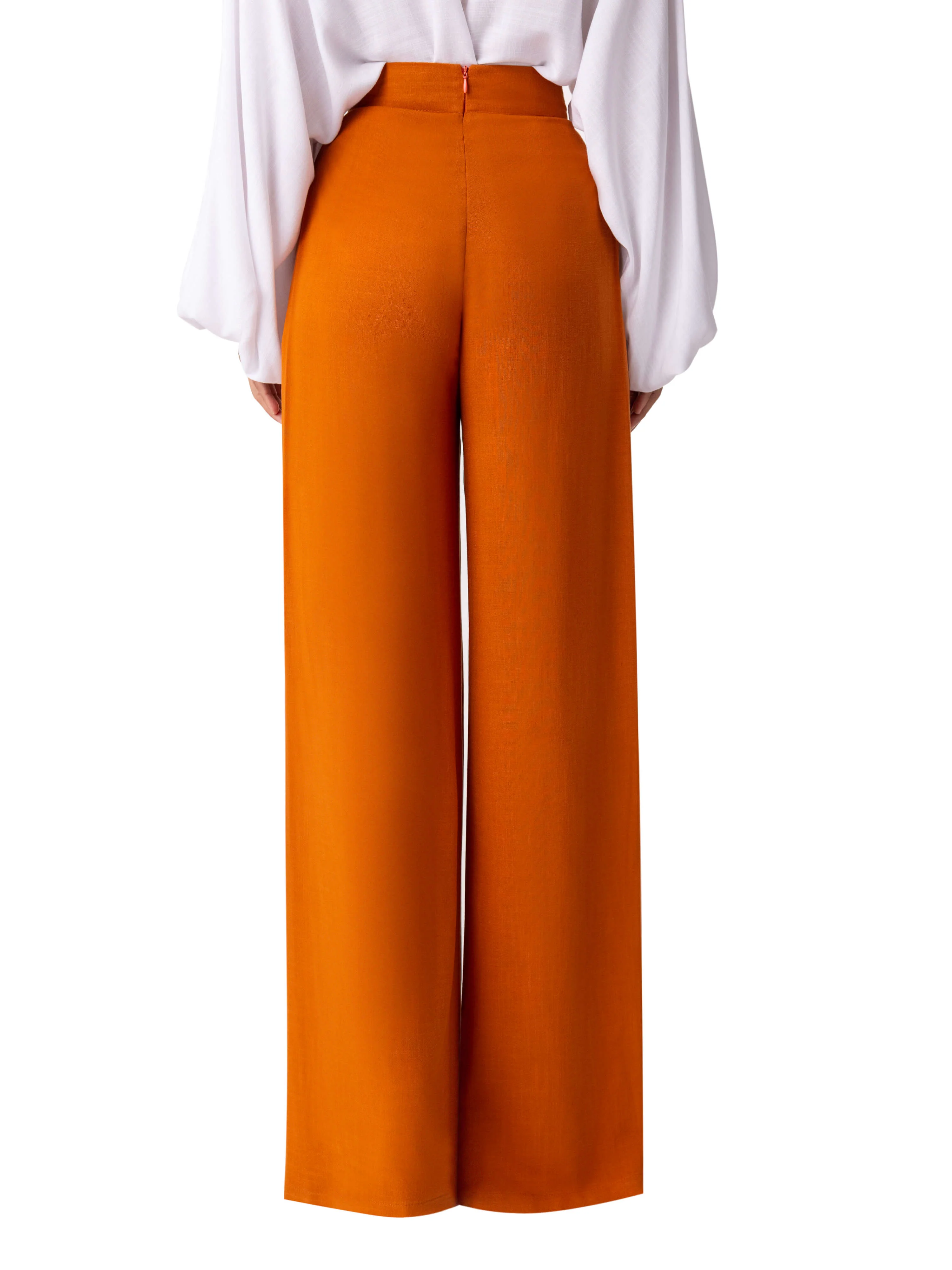 "Chrysanthemum" Toffee Wide Leg Pants - Image 6
