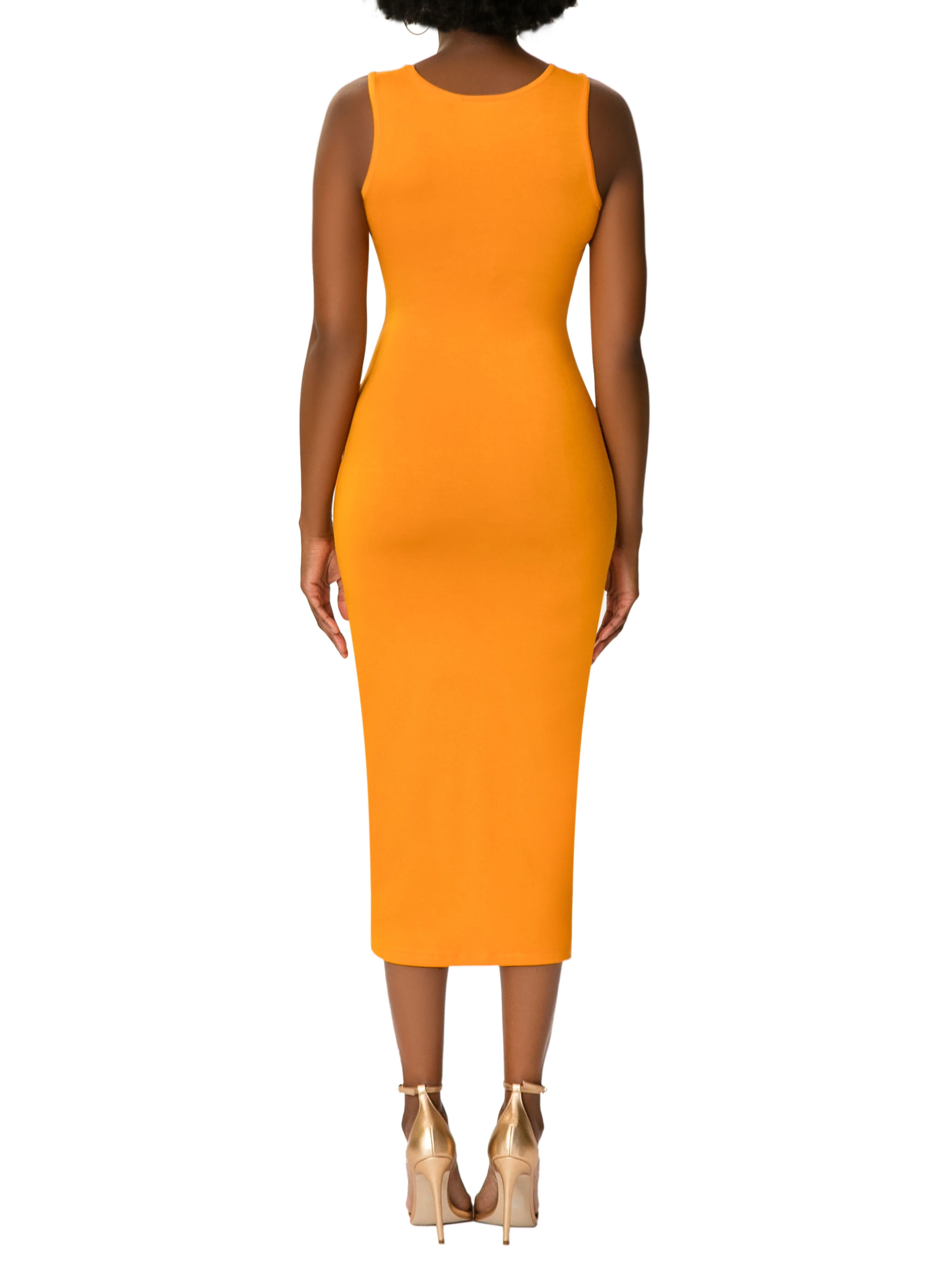 "Daisy" Cheddar Jersey Tank Dress - Image 6