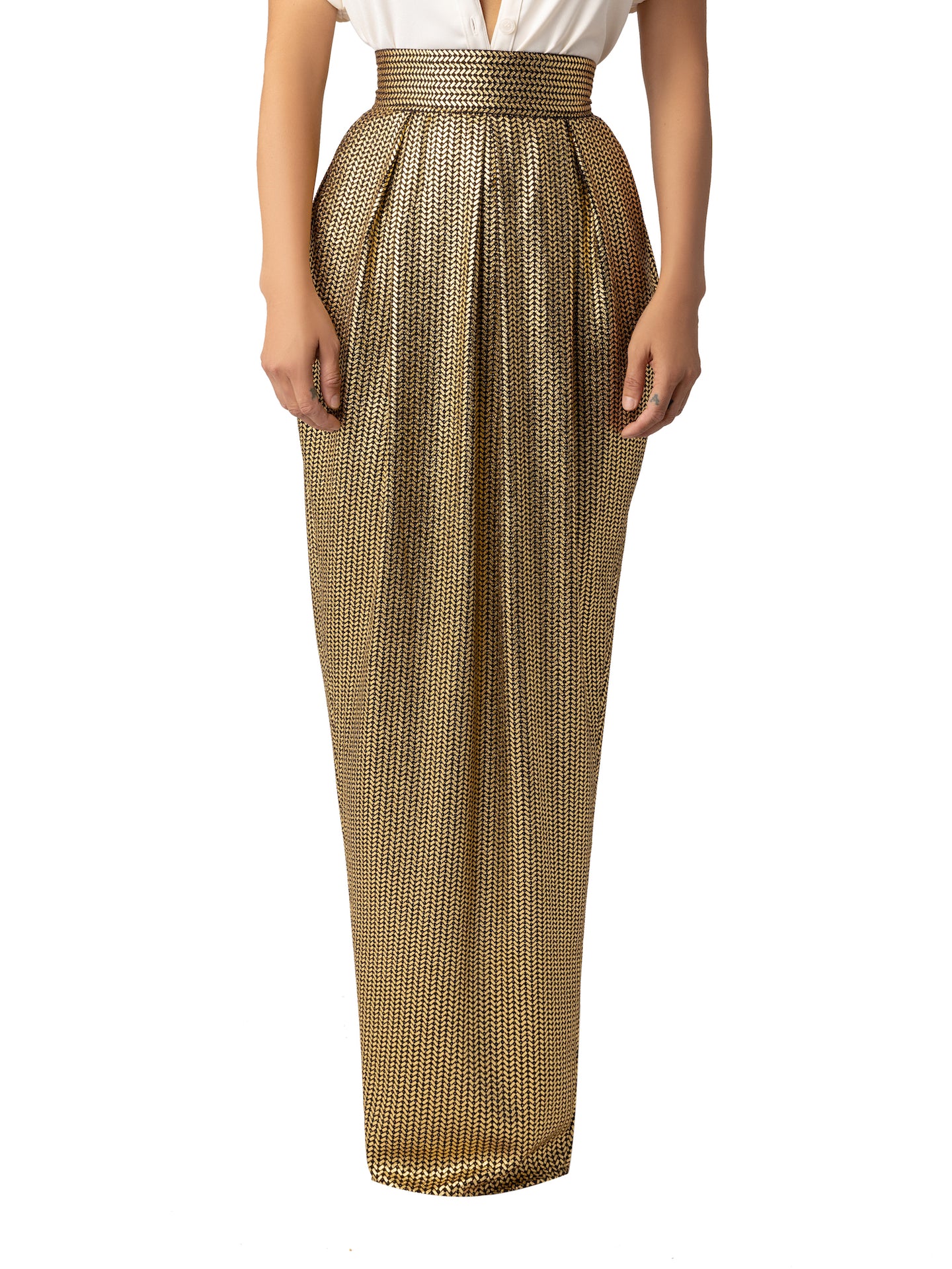 “Eldora” Tulip Gold Skirt - Image 4