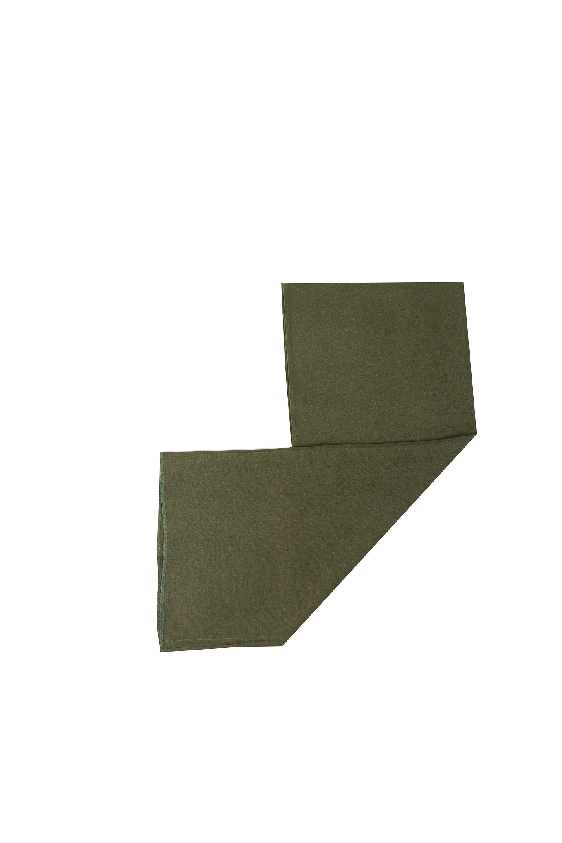 "Elowen" Olive Linen Scarf - Image 2