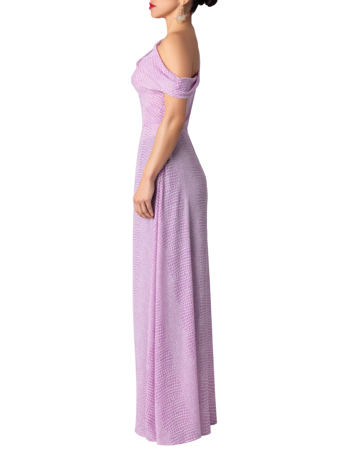 “Fatima” Lilac Off Shoulder Maxi Top - Image 6