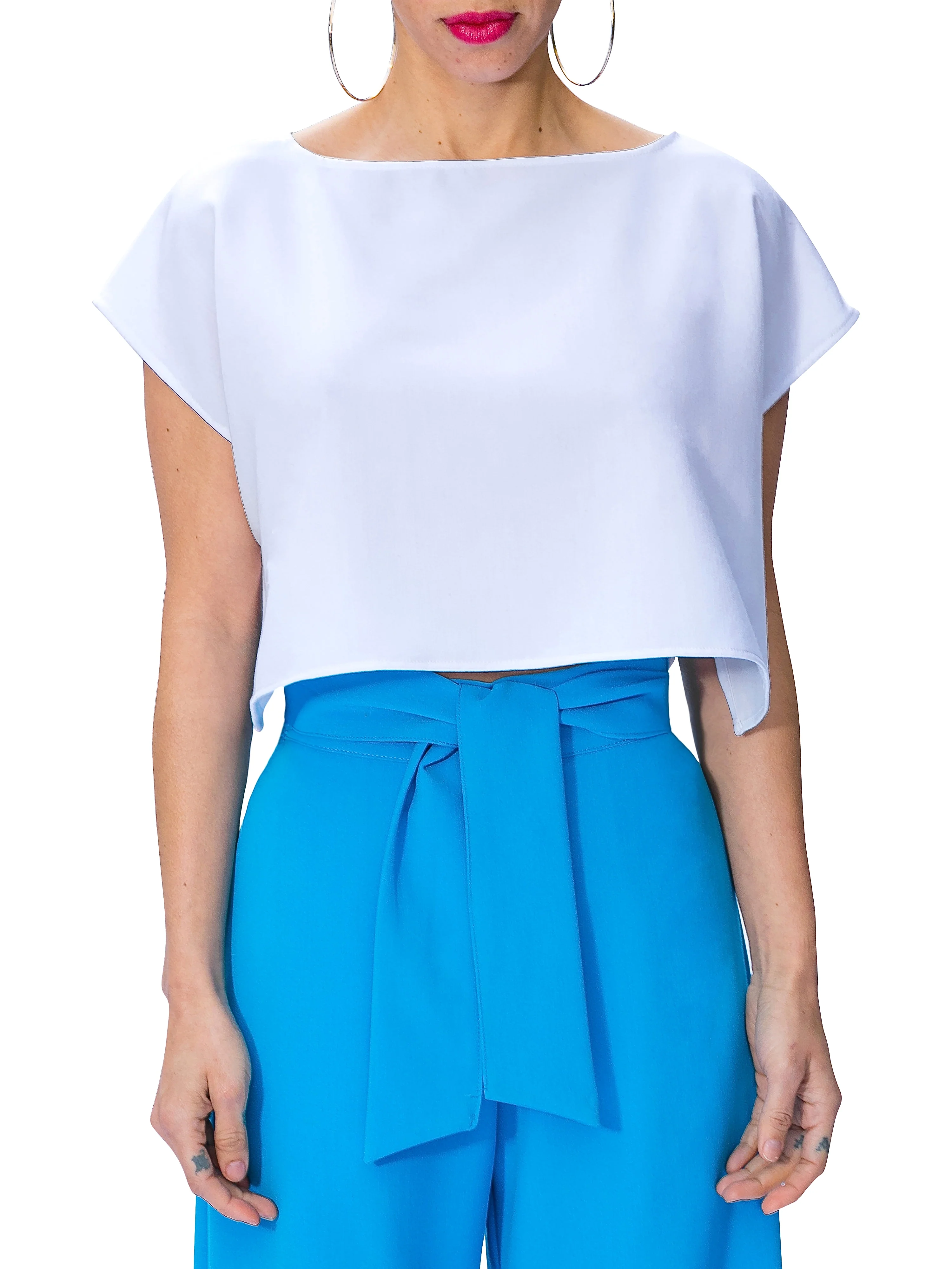 "Gaia" Crop Top with Side Slits - Image 3