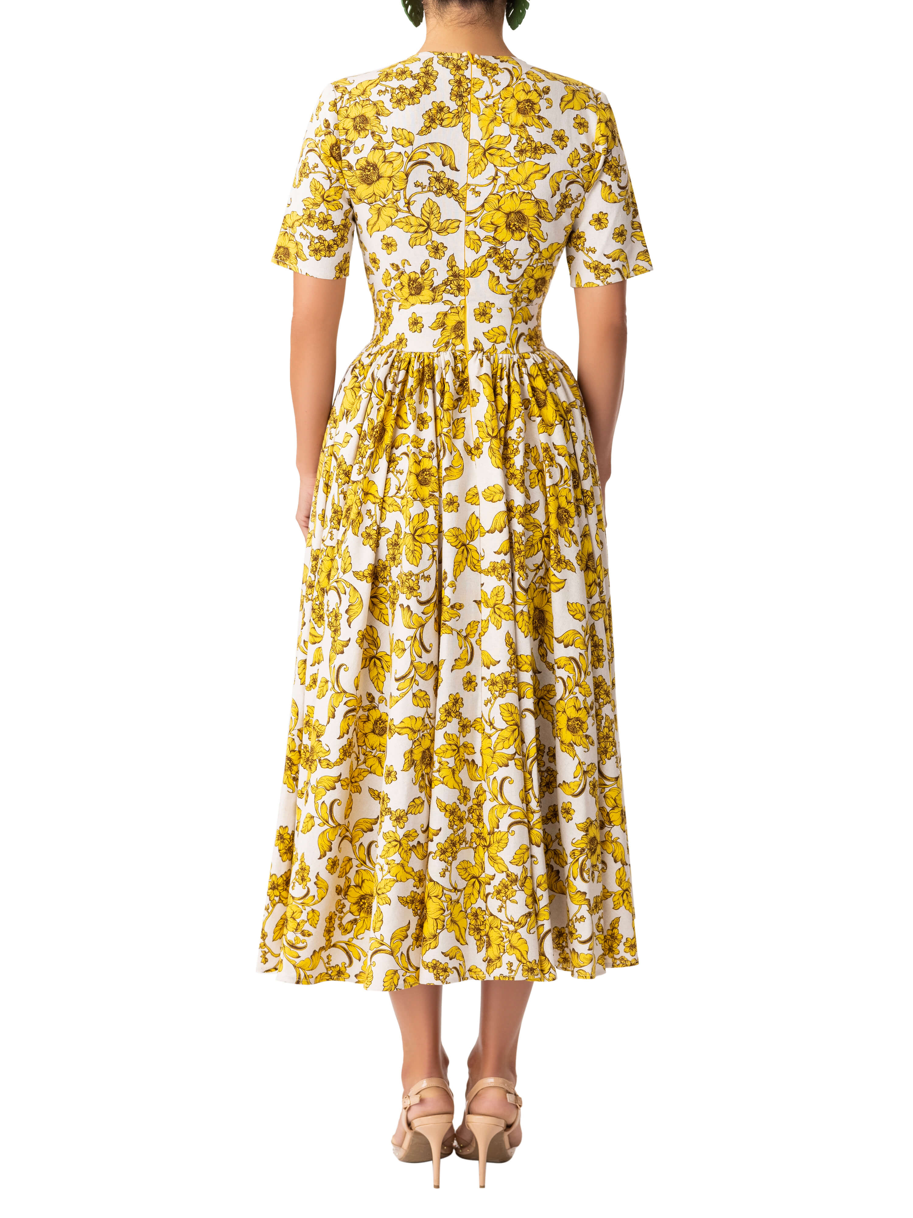 "Gretl" Print Swing Dress - Image 7