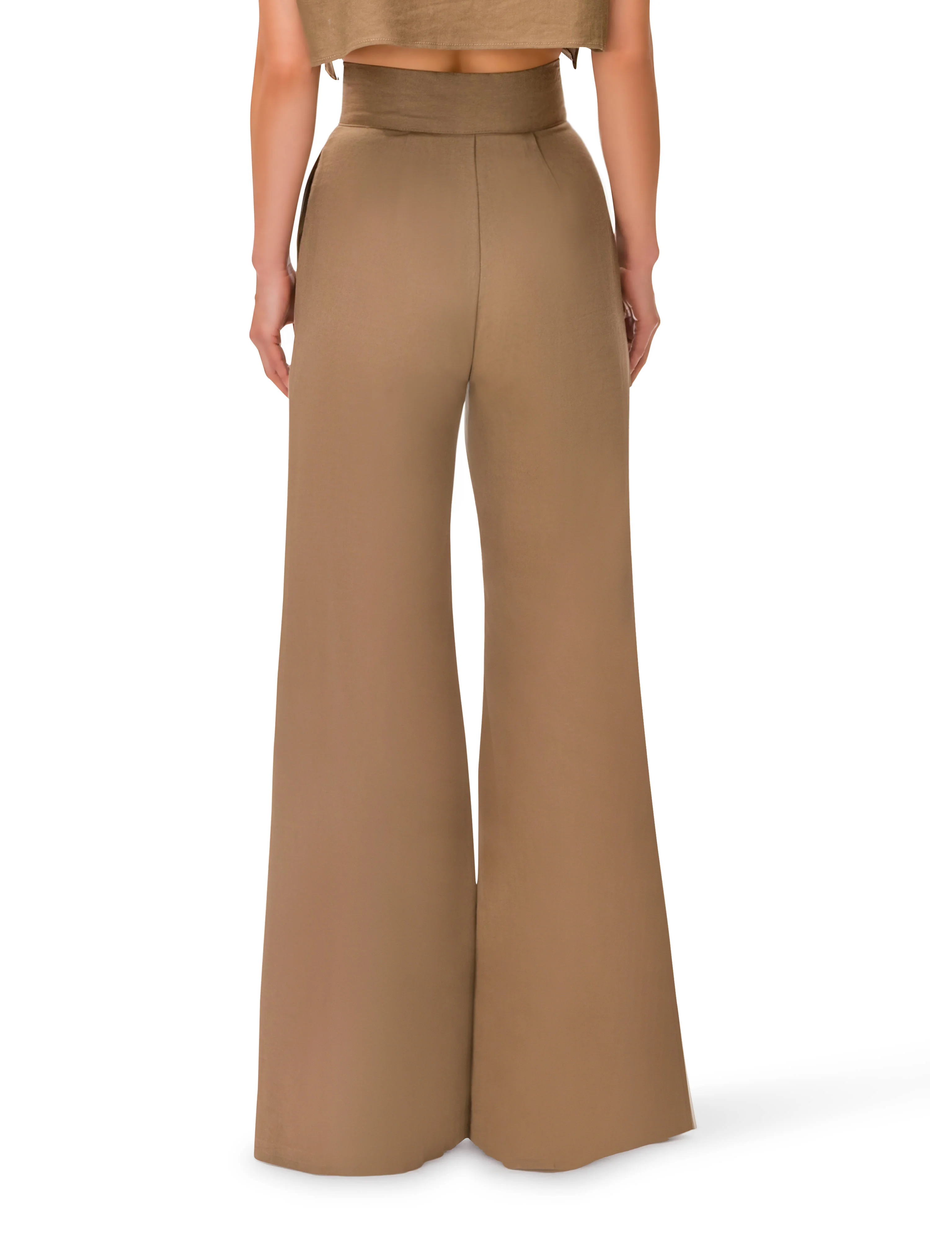 "Hibiscus" High Waist Linen Pants - Image 5