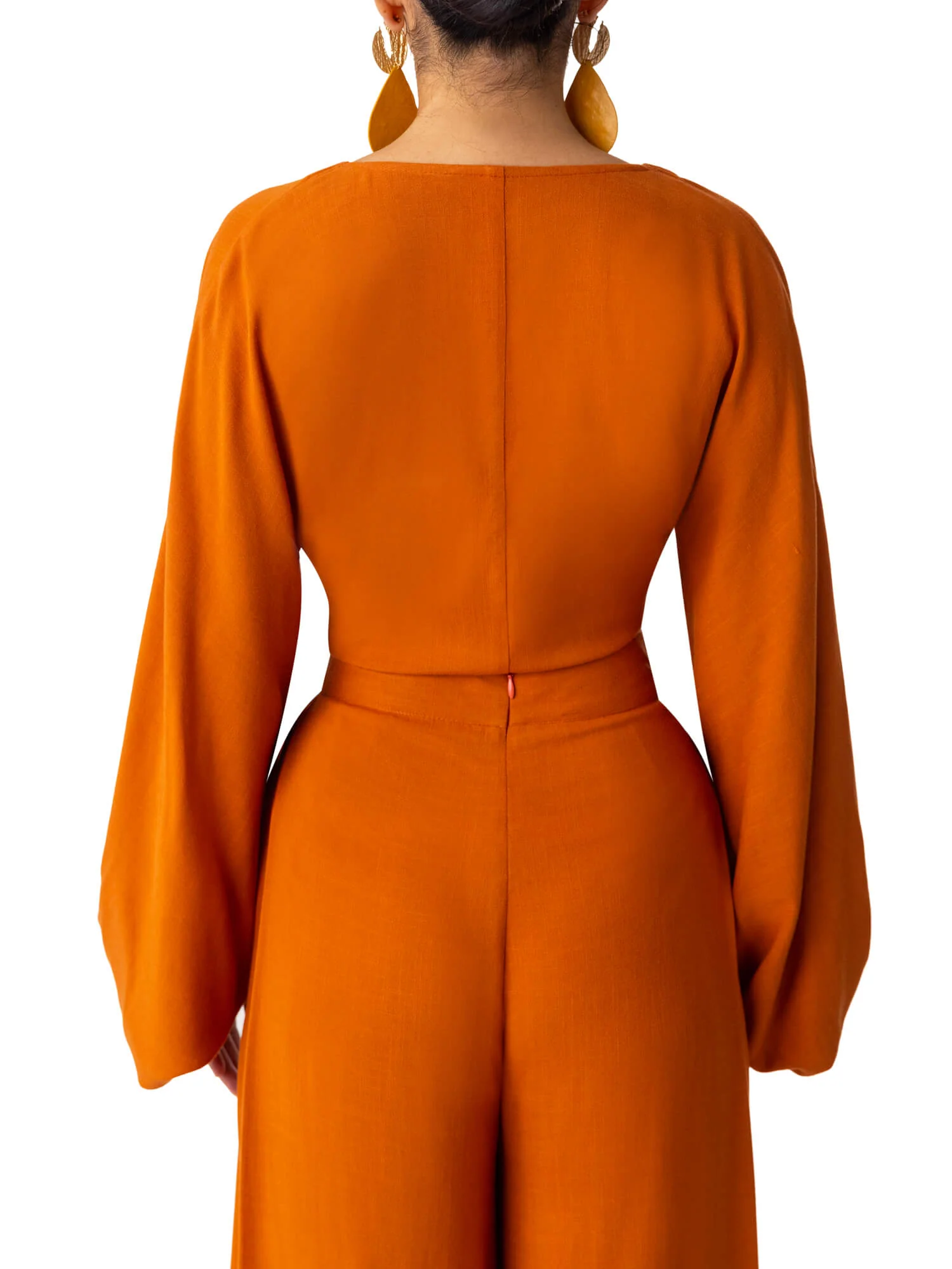 "Honey" Toffee Front-Tie Top - Image 5