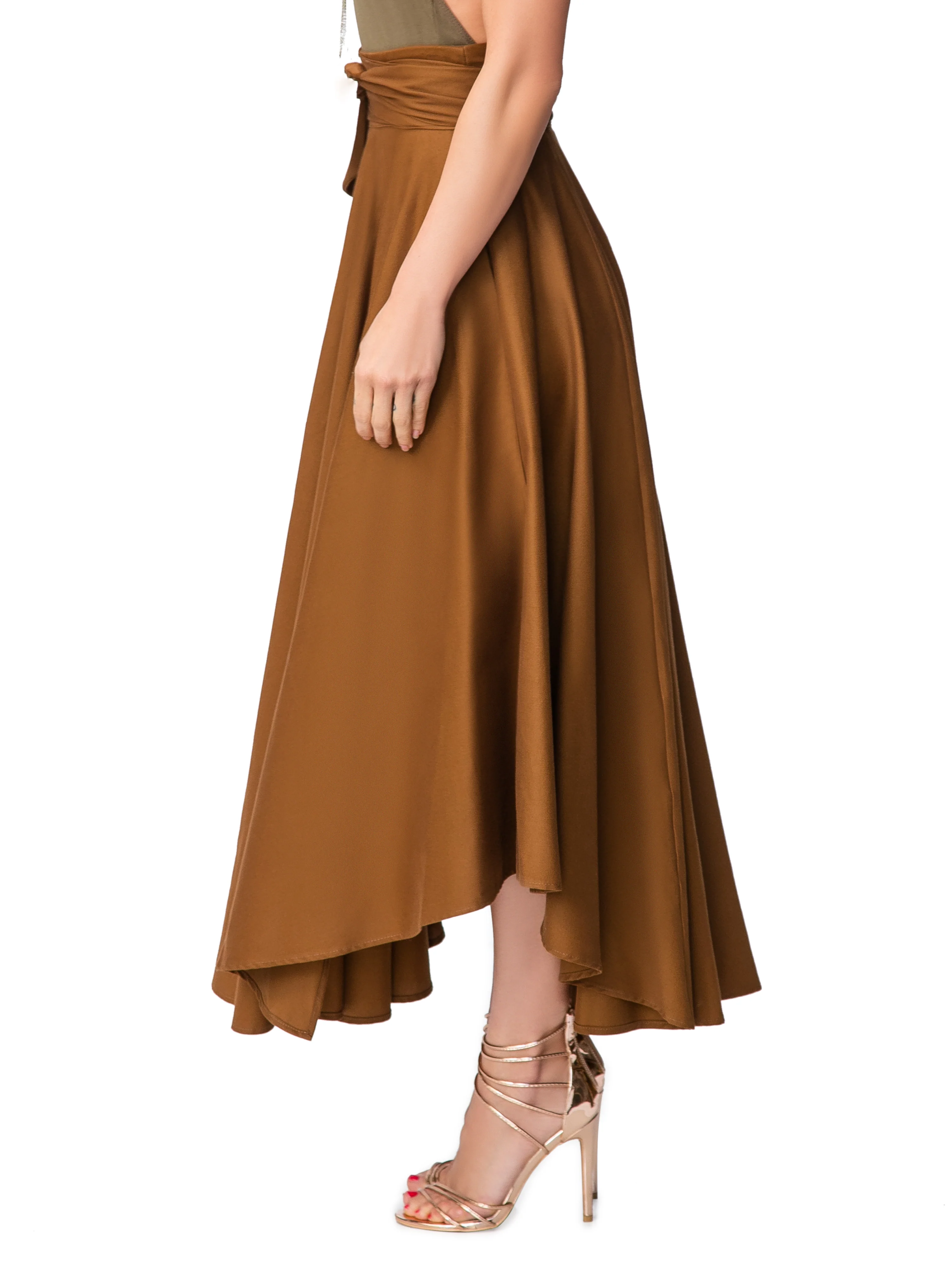 "Jenna" Coco Belted Midi Skirt - Image 5