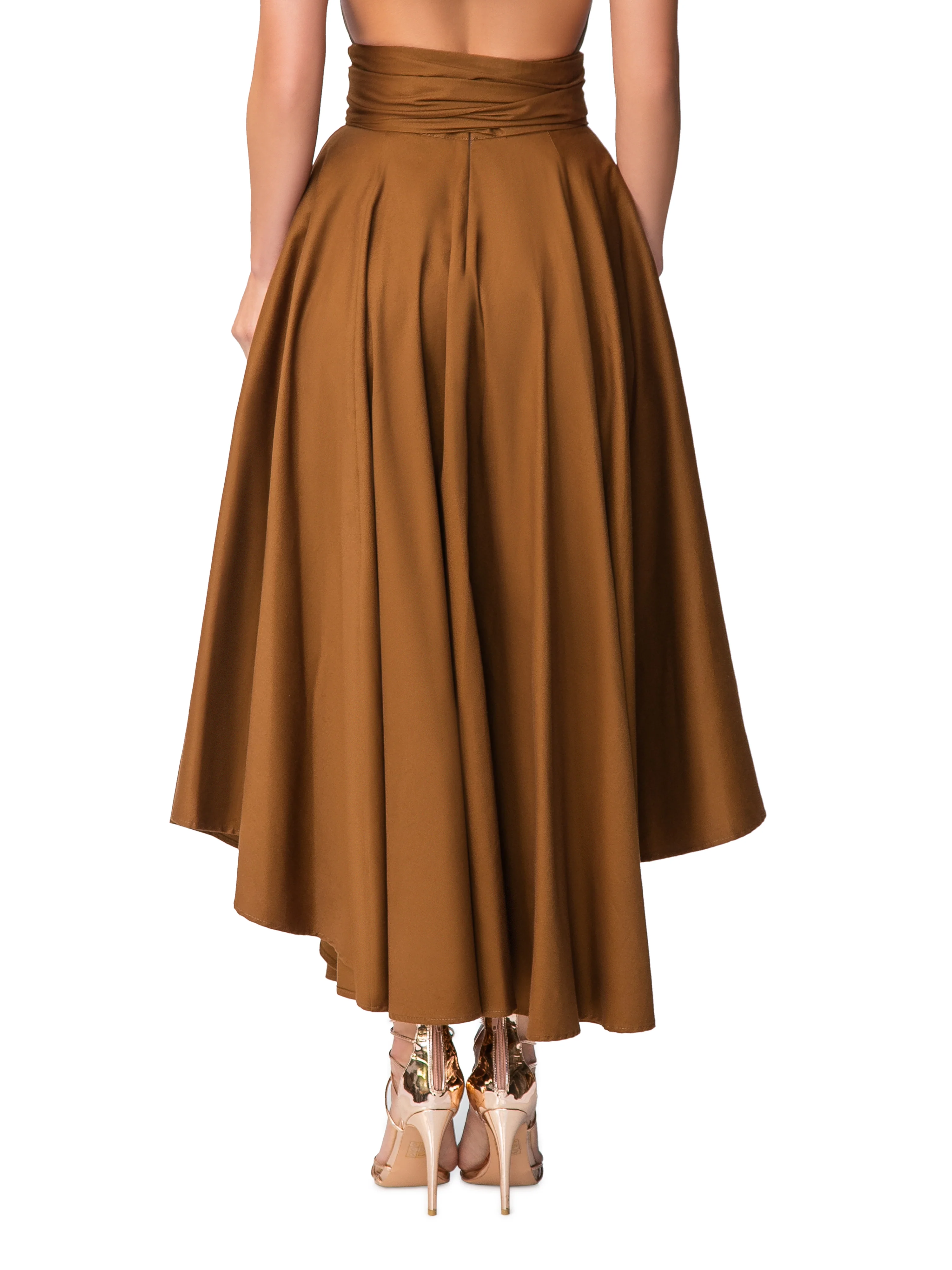 "Jenna" Coco Belted Midi Skirt - Image 6