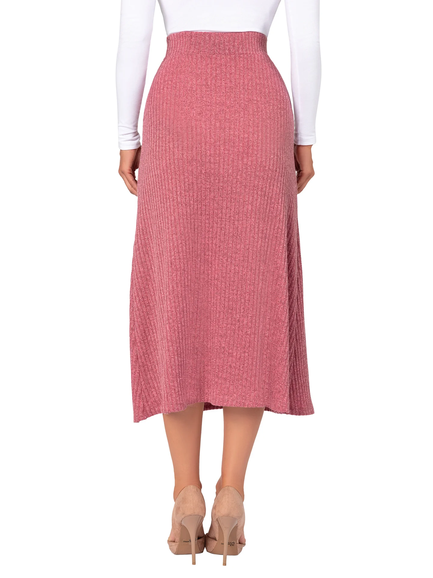 "Kathleen" Mauve A-Line Skirt - Image 5