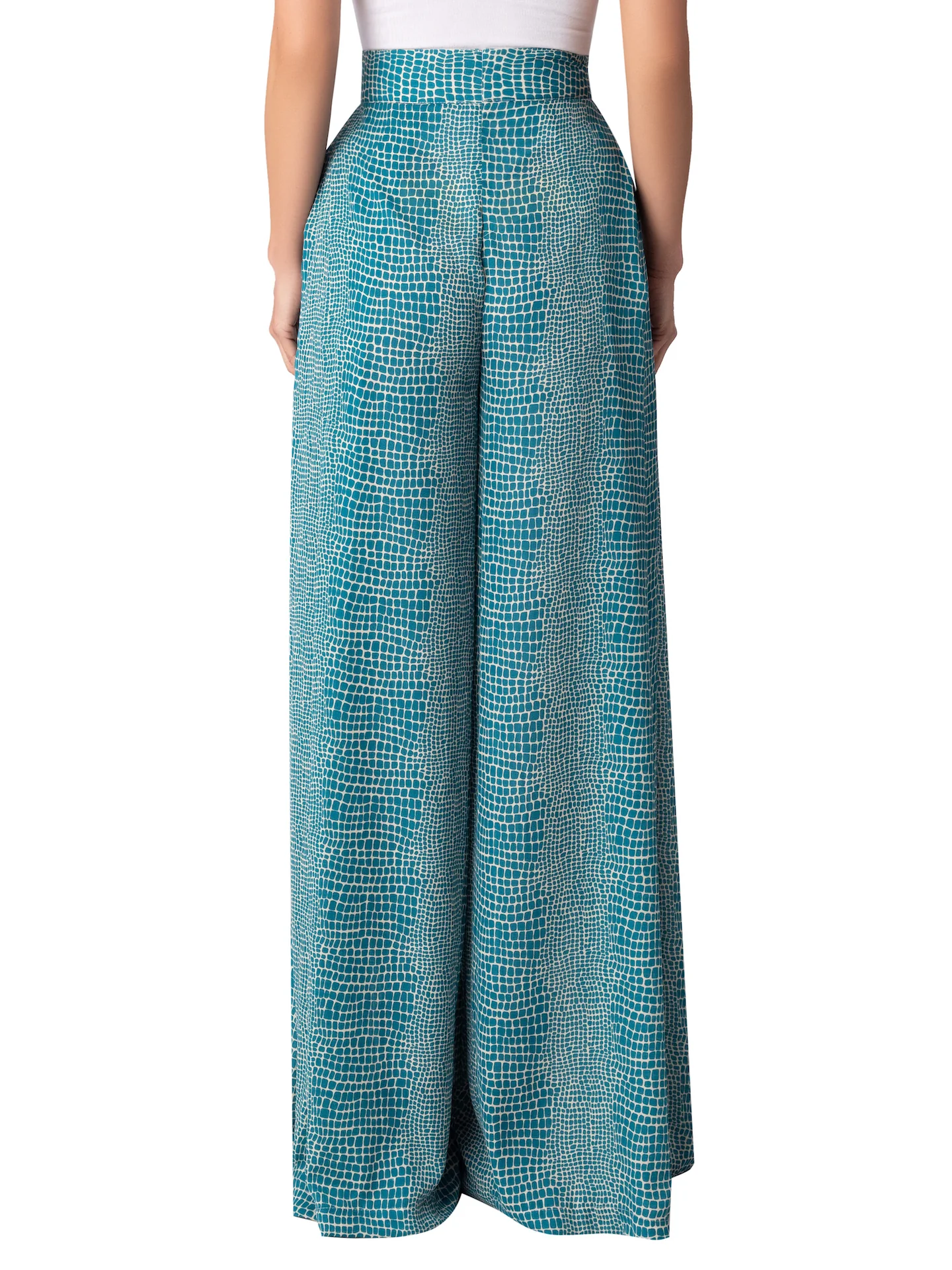“Katya” Teal Wide Leg Pants - Image 7