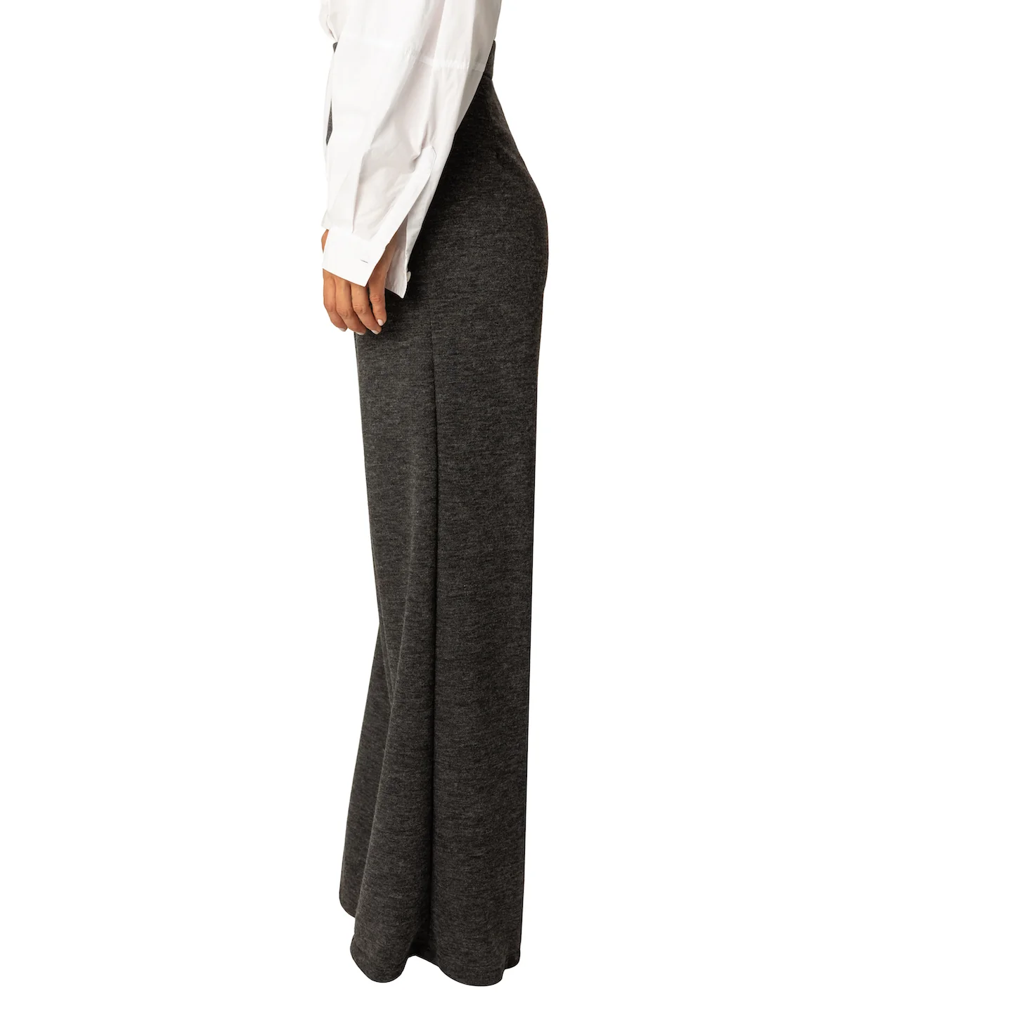"Kayla" Grey Wideleg Pants - Image 5