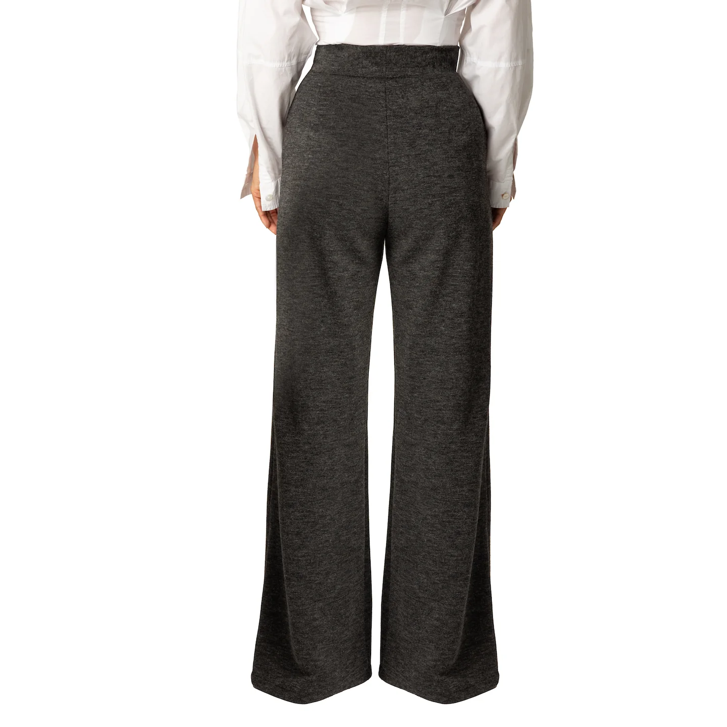 "Kayla" Grey Wideleg Pants - Image 7