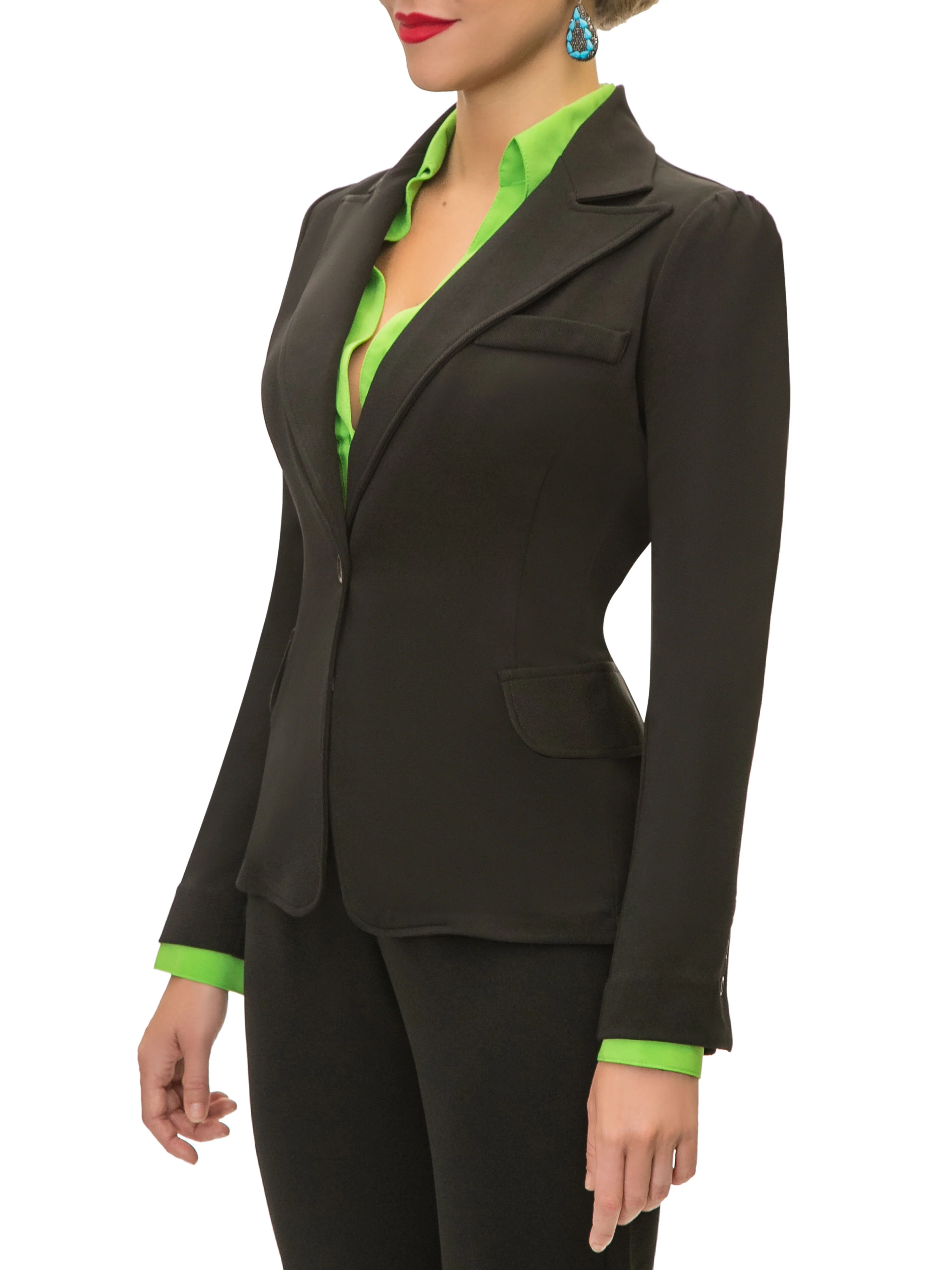 "Kemmy" Black Fitted Blazer - Image 5