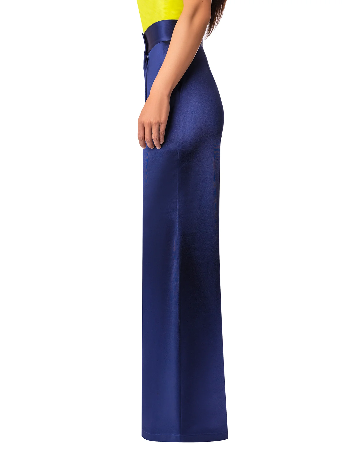 "Larimar" Navy High Waist Pants - Image 4