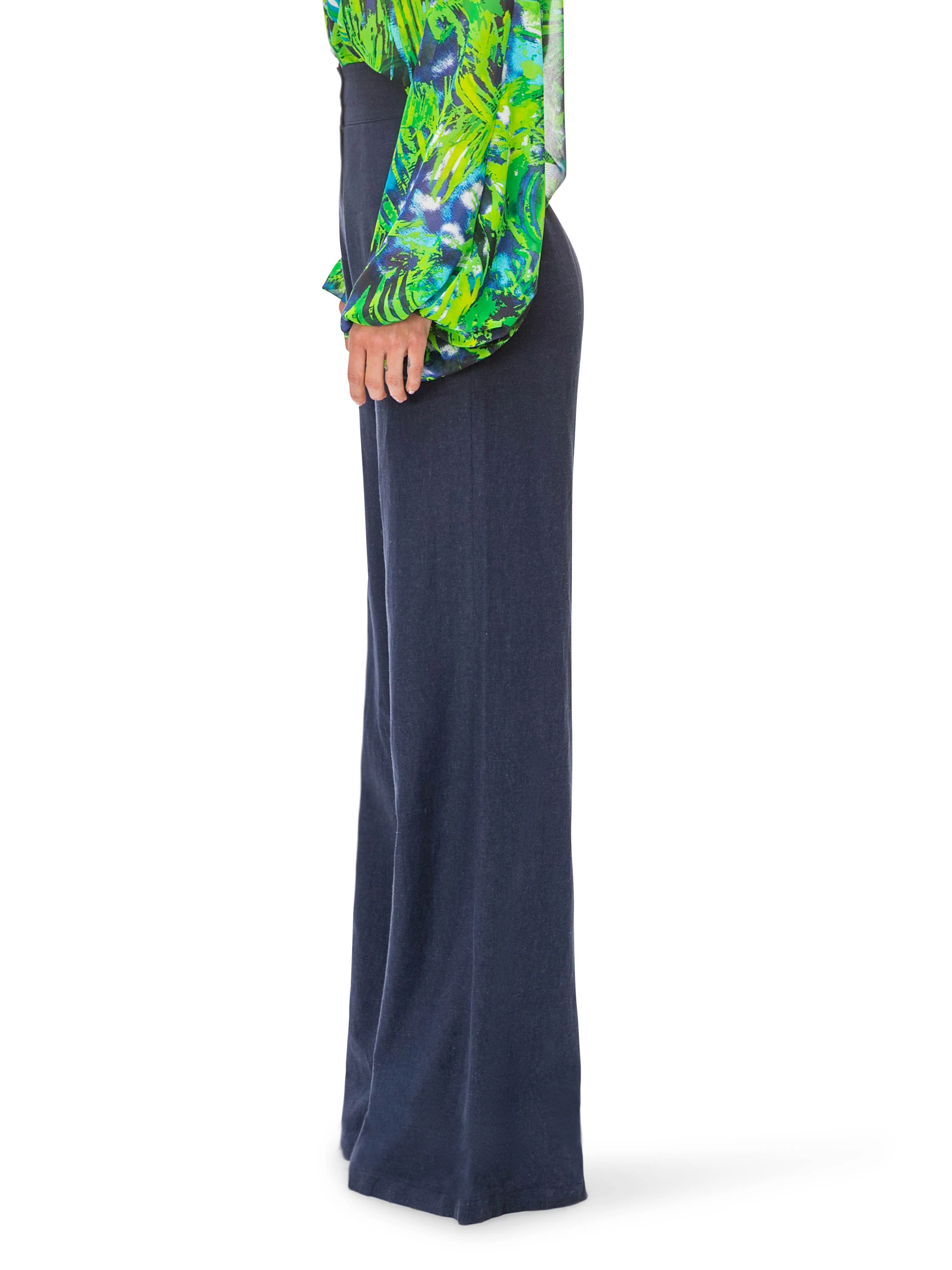 "Lupine" High Waist Linen Pants - Image 4