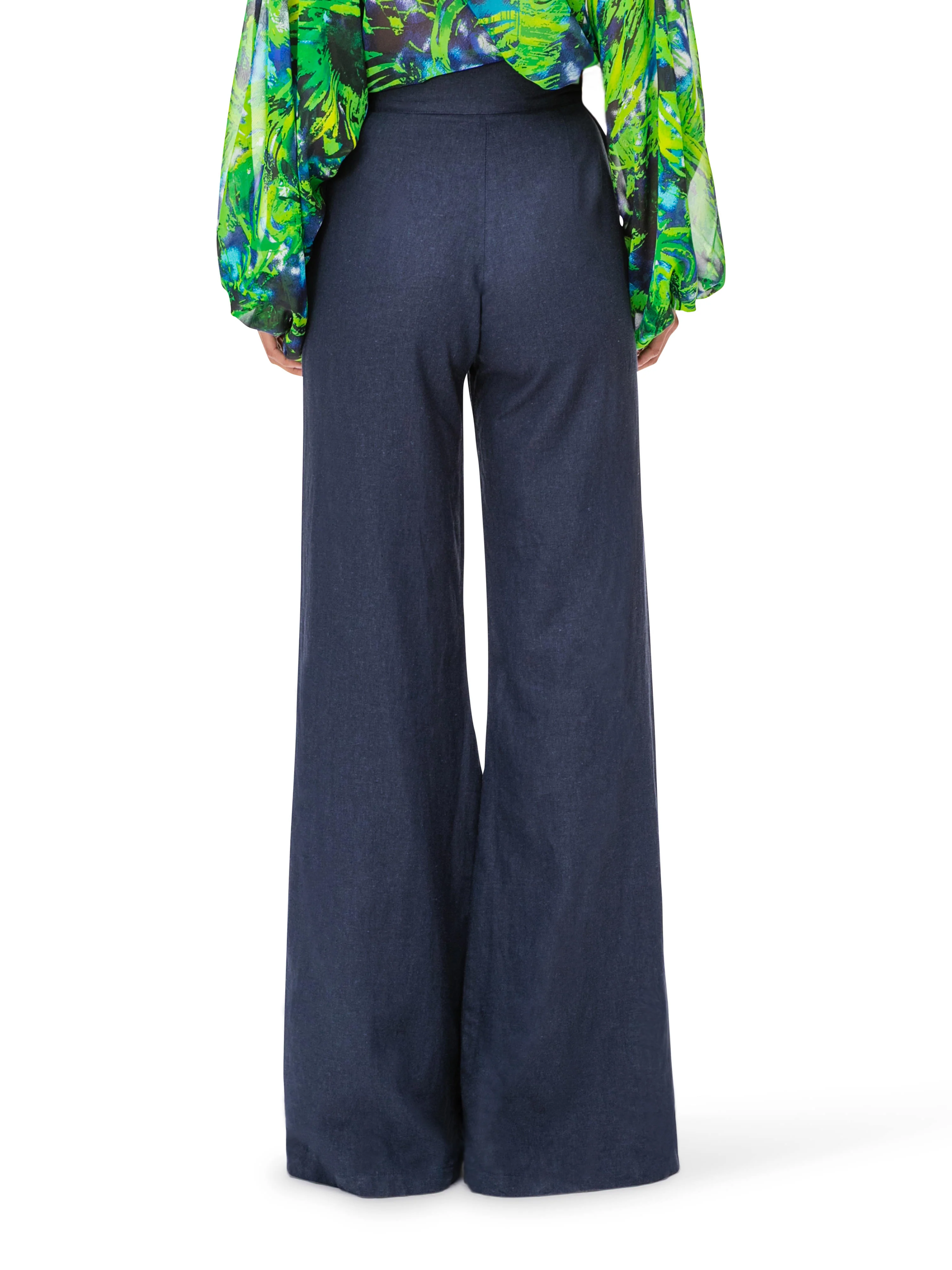 "Lupine" High Waist Linen Pants - Image 5