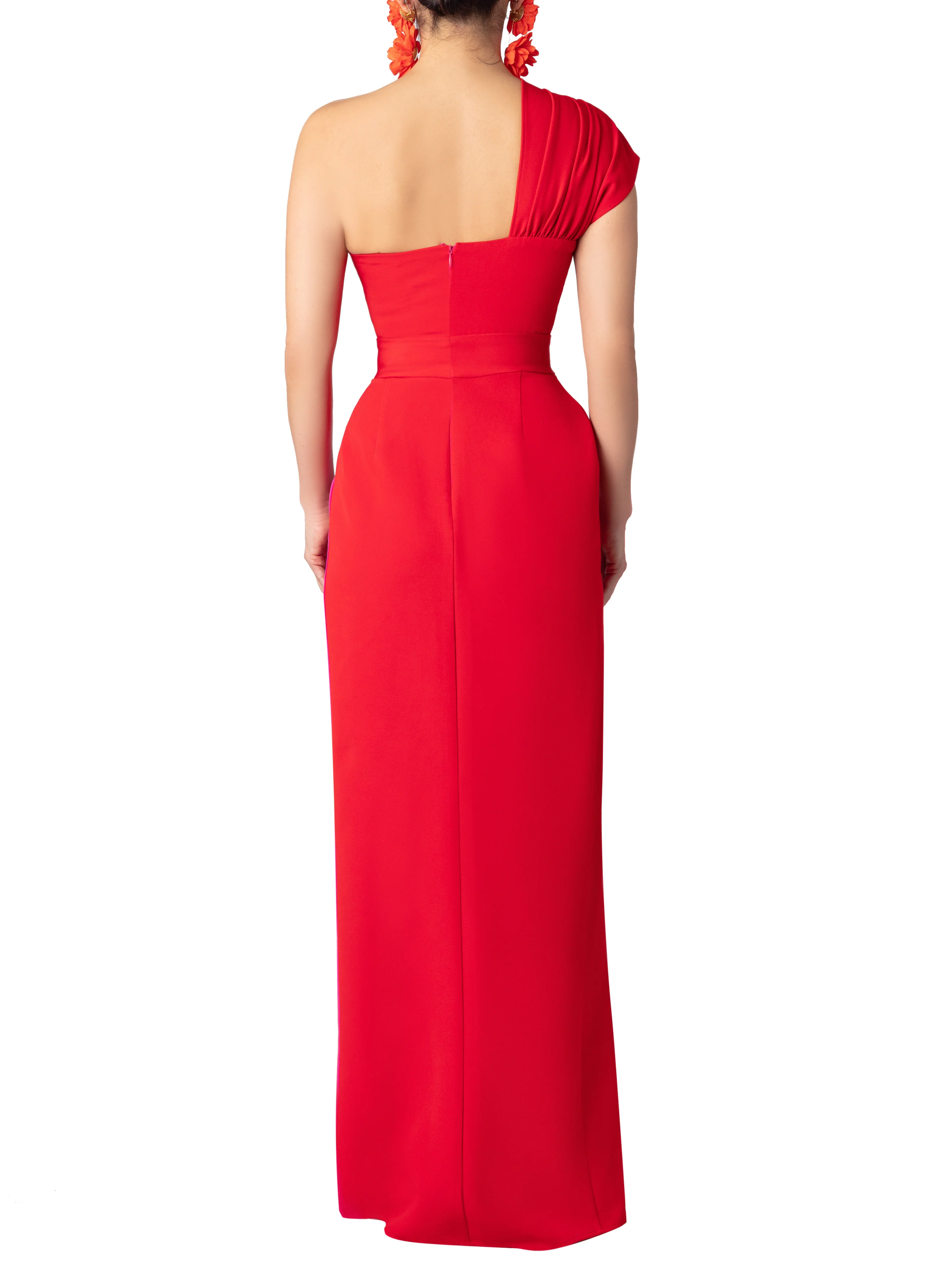 "Lust" Color-Block One Shoulder Dress - Image 6