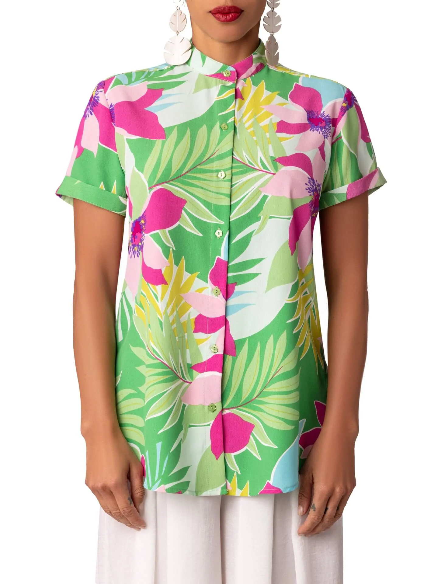 “Montego” Green Button Down Shirt - Image 4