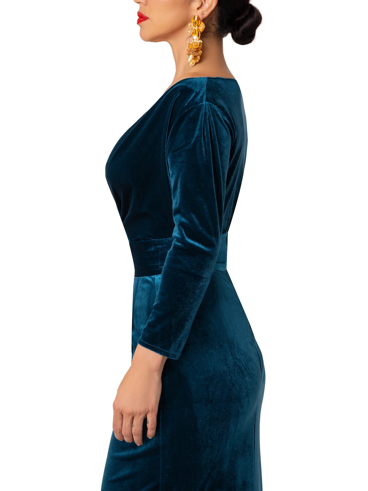 “Myrna” Petrol Bodysuit - Image 4