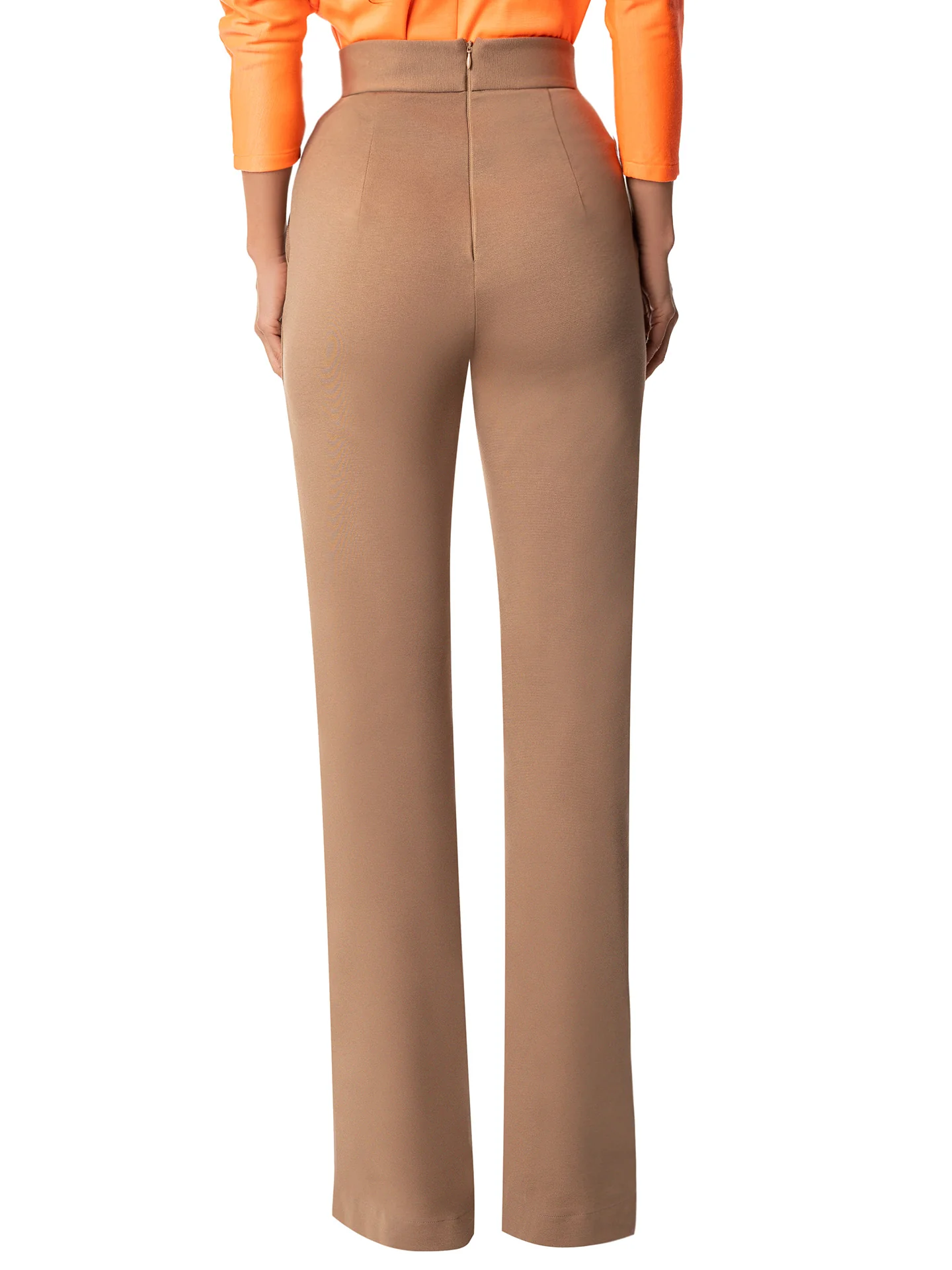 "Nadine" Taupe High Waisted Pants - Image 5