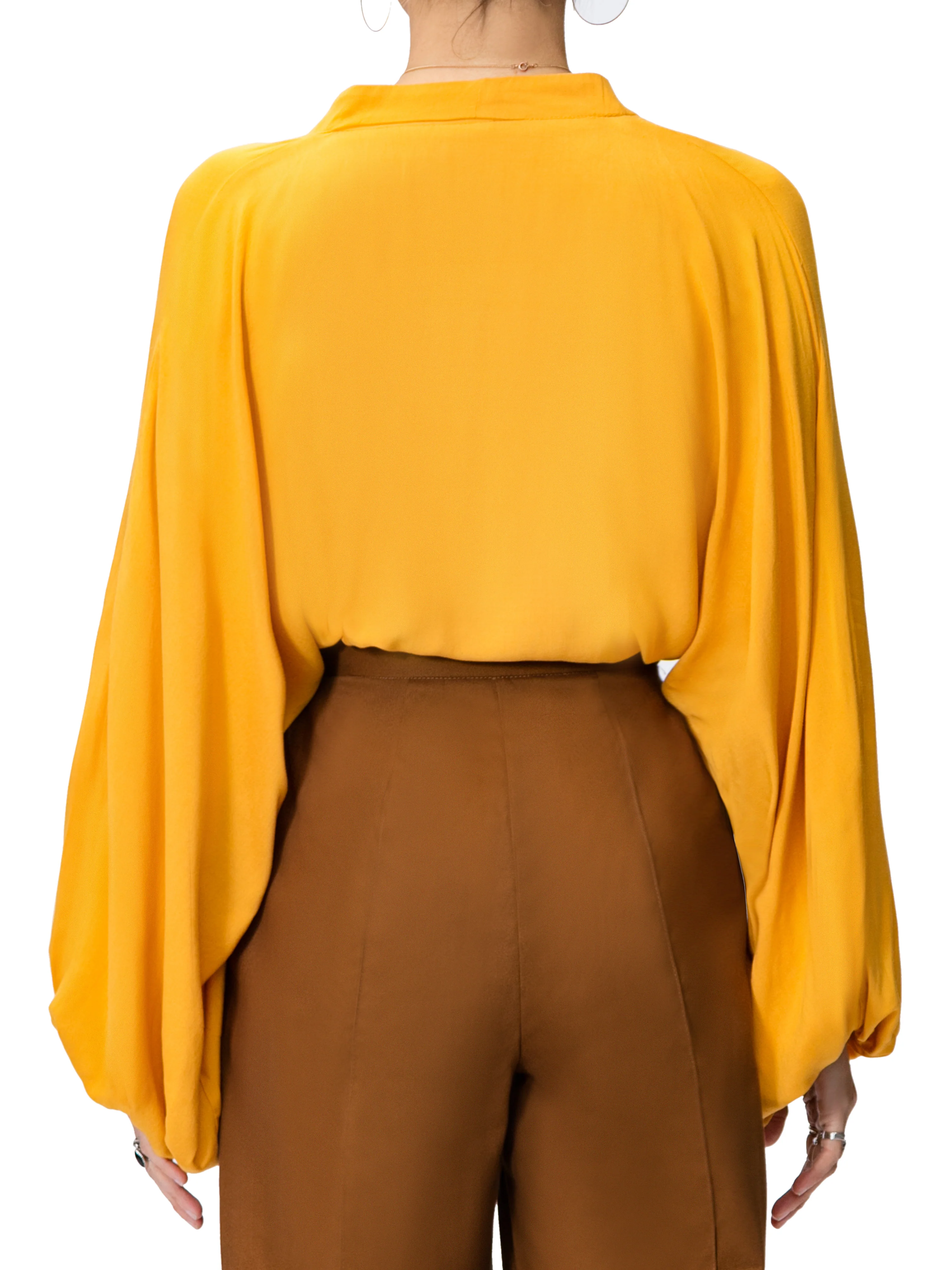 "Nora" Mustard Bell Sleeve Bodysuit - Image 5