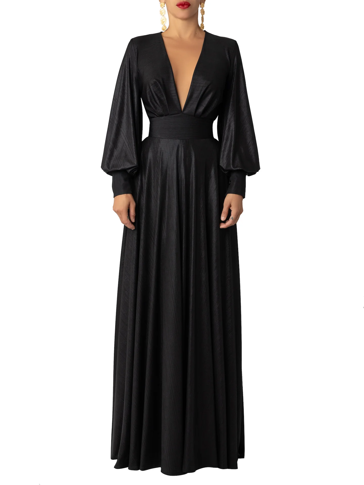 “Onyx” Black Maxi Dress - Image 4