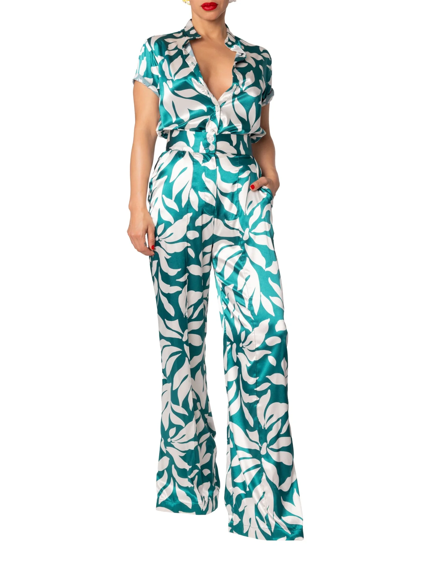 "Pantai Ora" High Waist Pants - Image 3