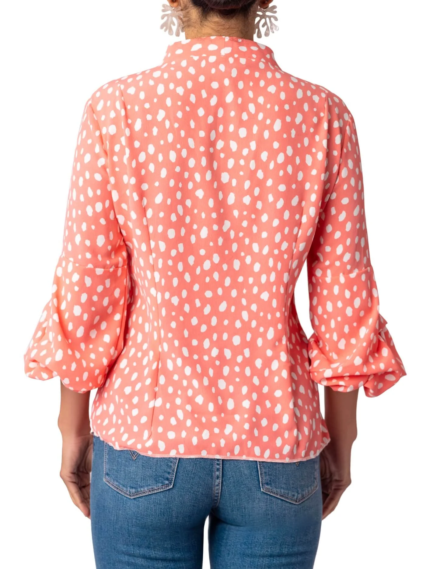 “Reef” Polka Dot Button Down Shirt - Image 6