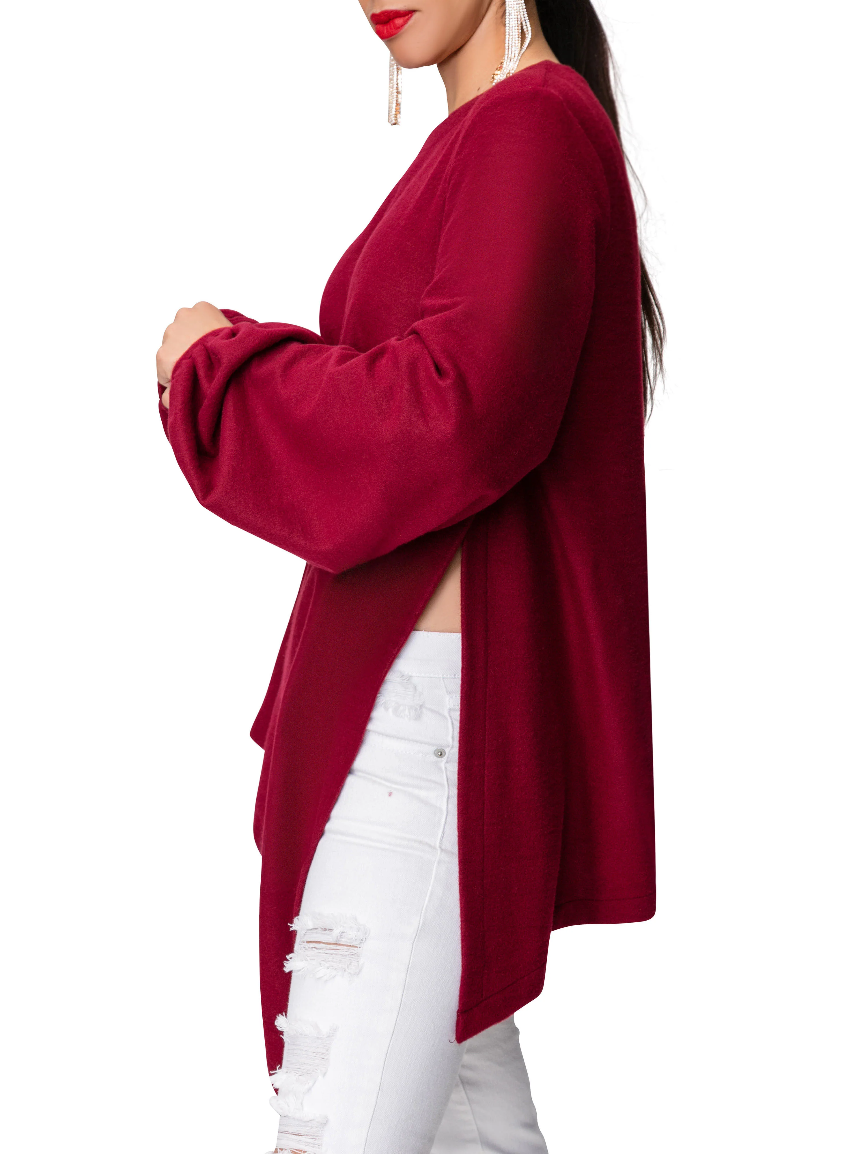 "Rudy" Burgundy Sweater - Image 5