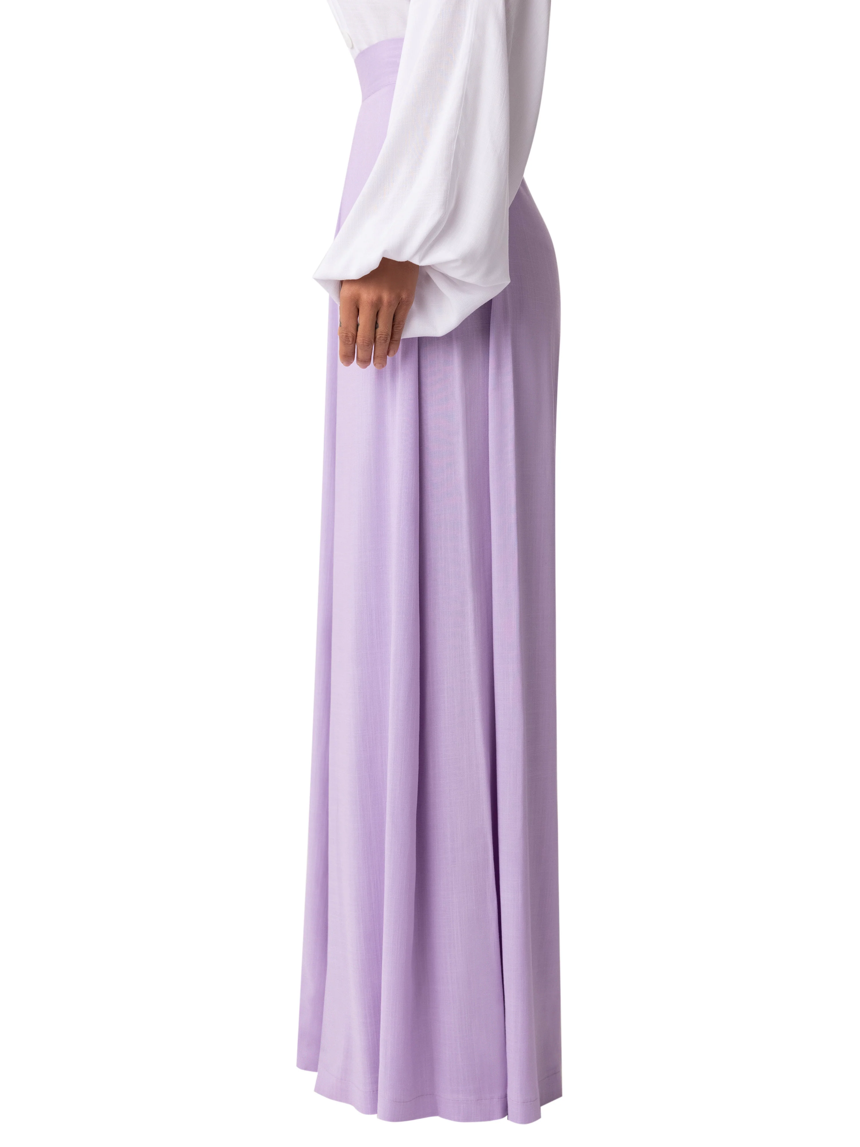 "Salvia" Lilac Wide Leg Pants - Image 5