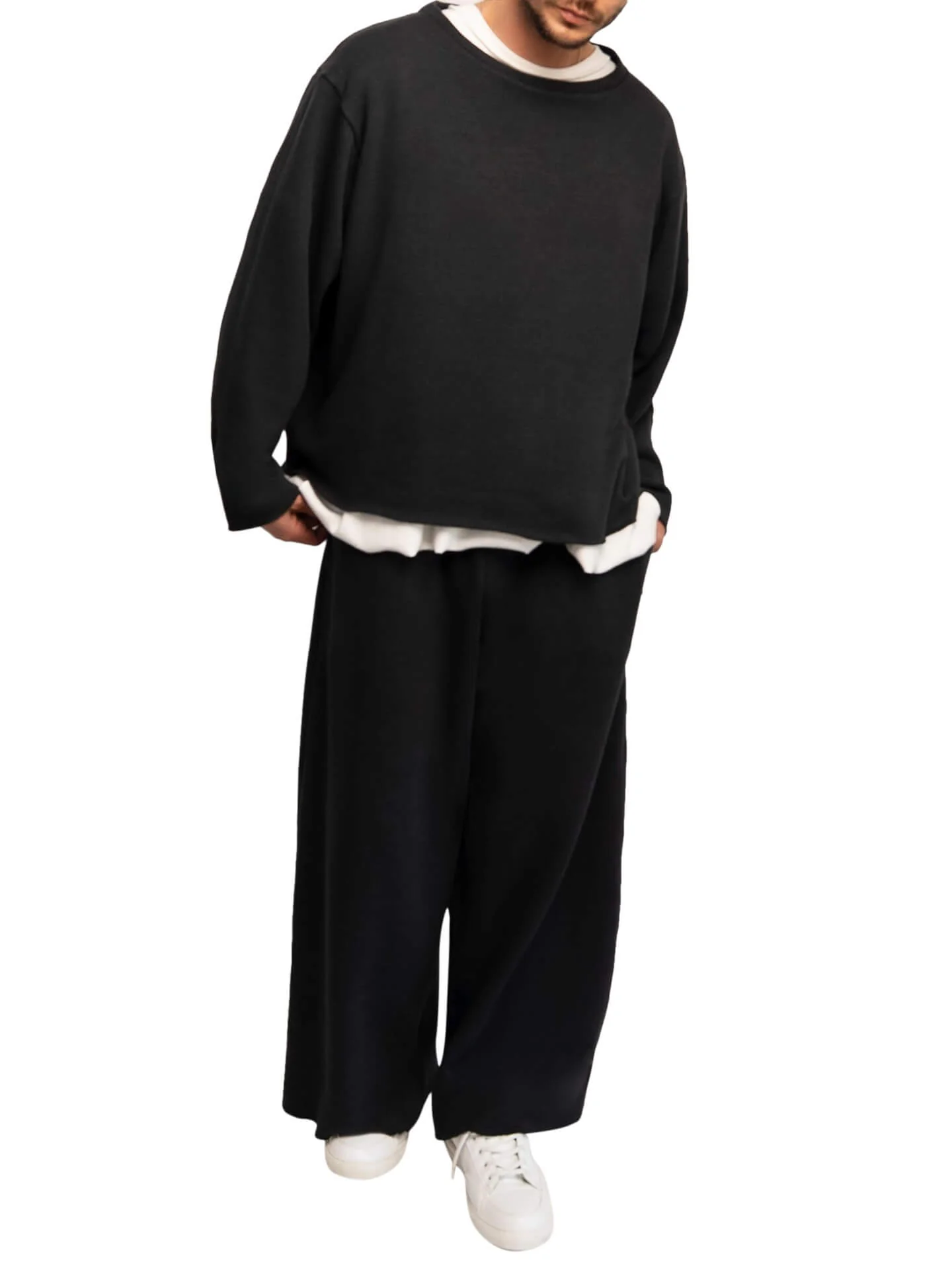 "Santee St." Black Unisex Sweatpants - Image 4