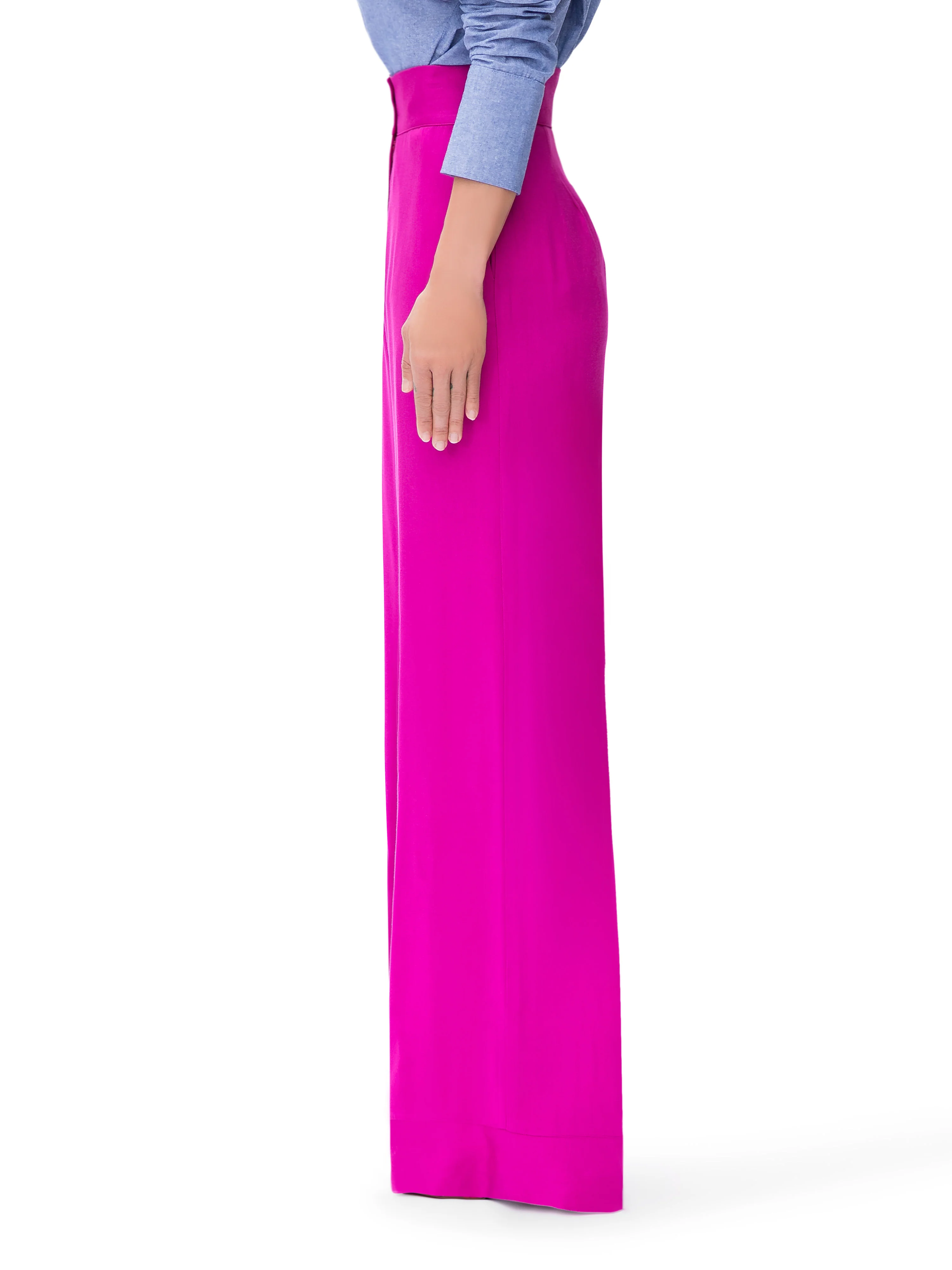 "Santiago"  Magenta High Waist Pants - Image 4