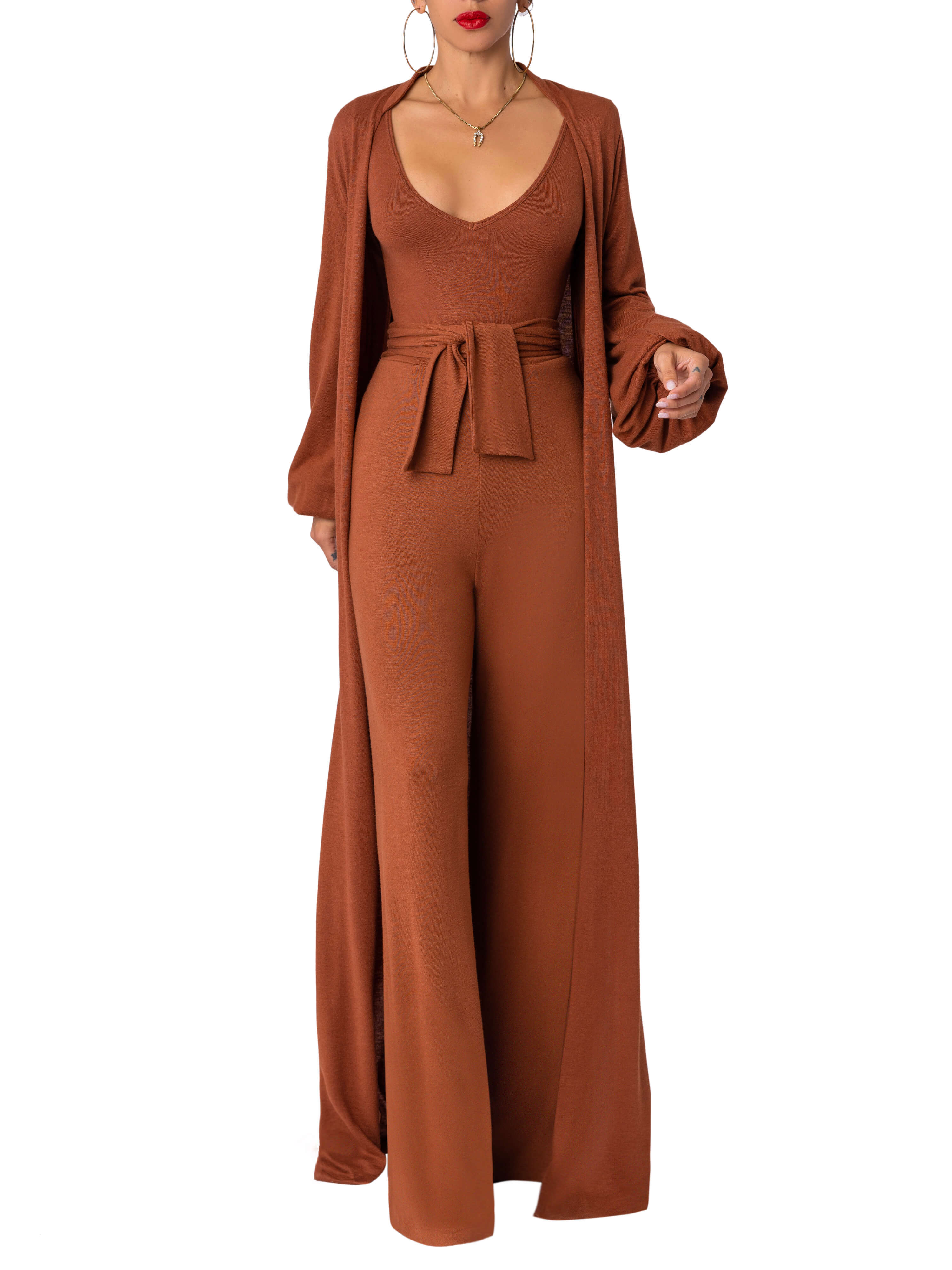 “Sienna” Mocha Duster - Image 3