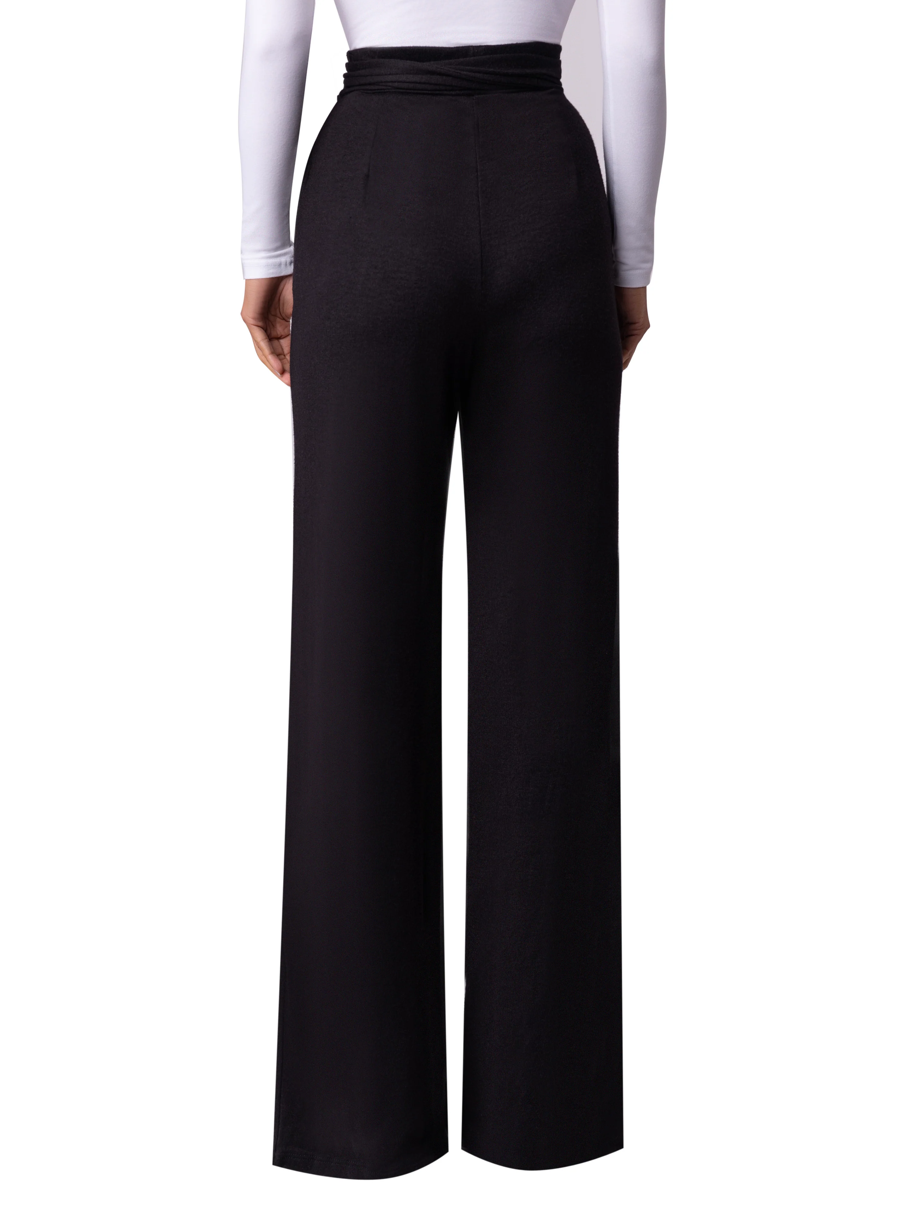 “Sonia” Black Belted Pants - Image 6