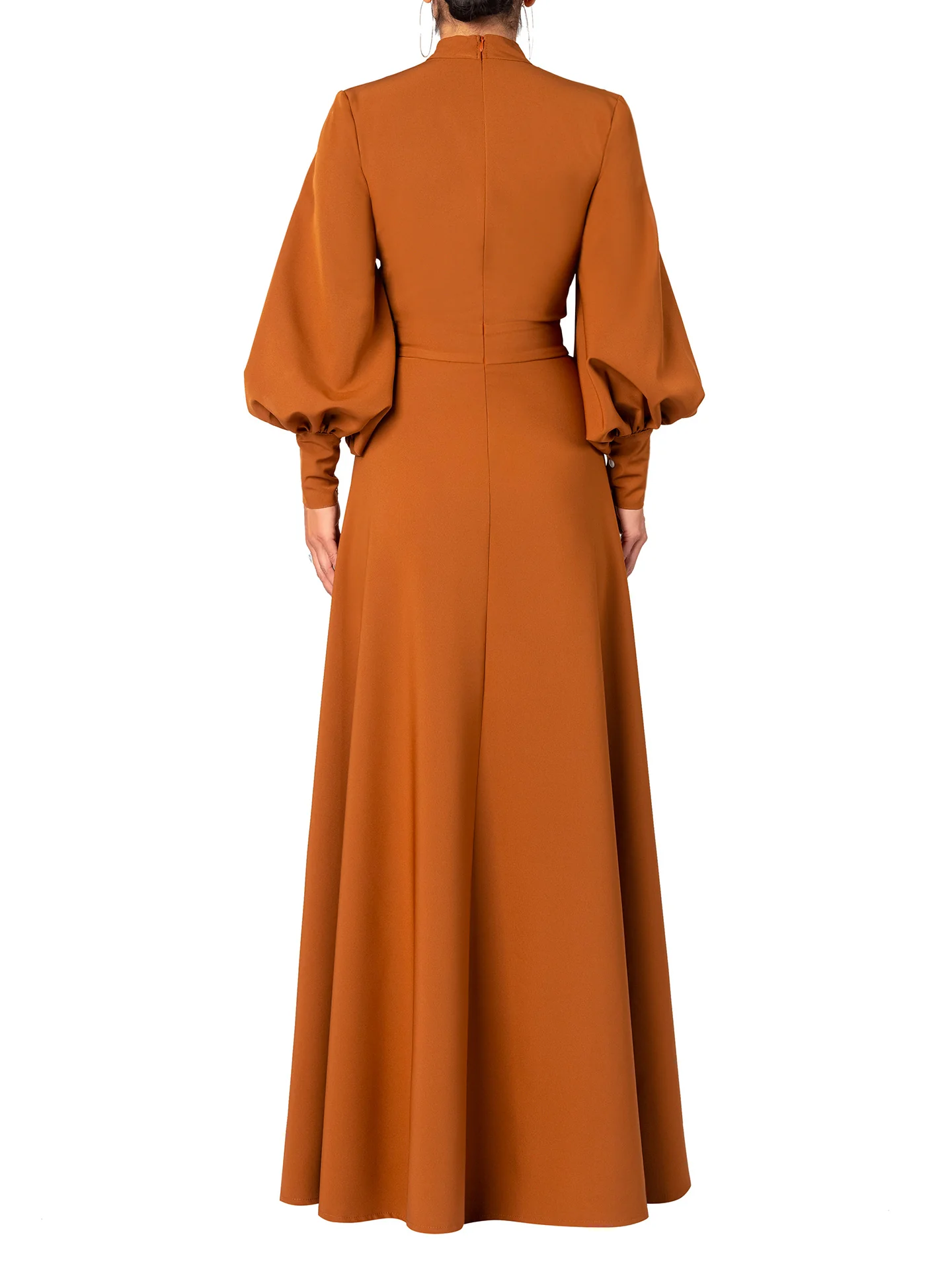 "Sotomayor" Caramel Maxi Dress - Image 5