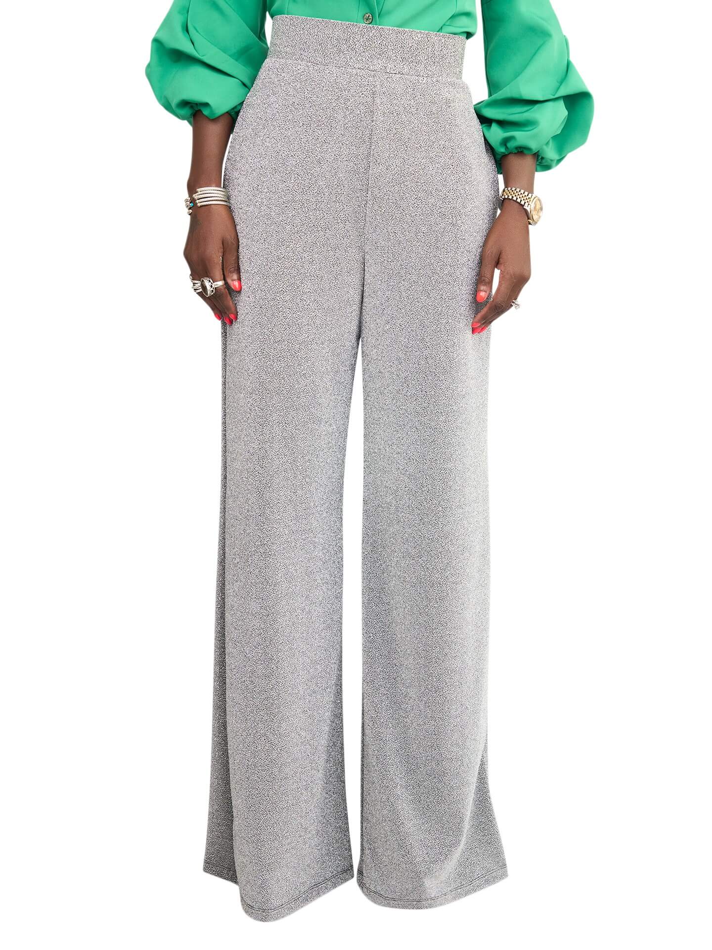 "St. Josephs" Silver High Waist Pants - Image 4