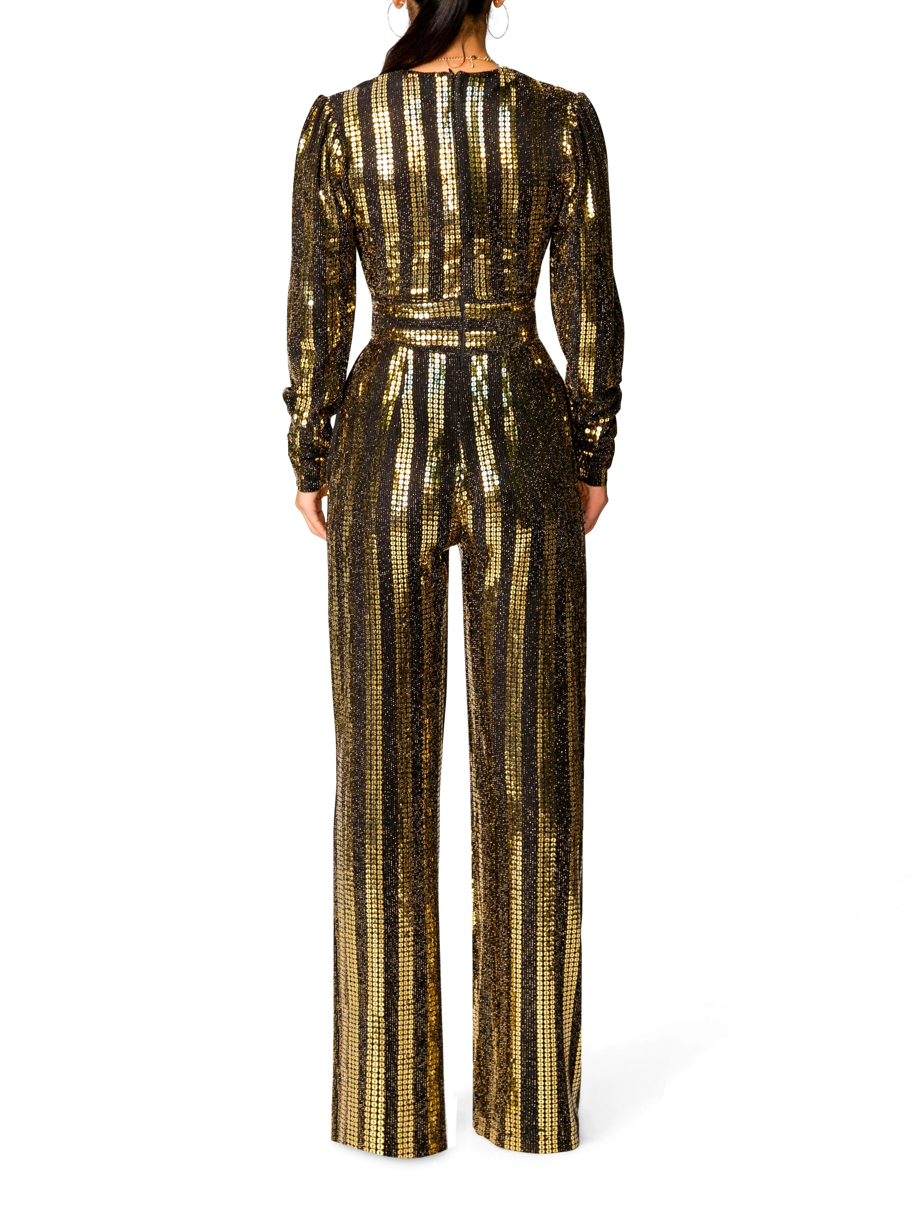 "Star" Gold and Black Jumpsuit - Image 5