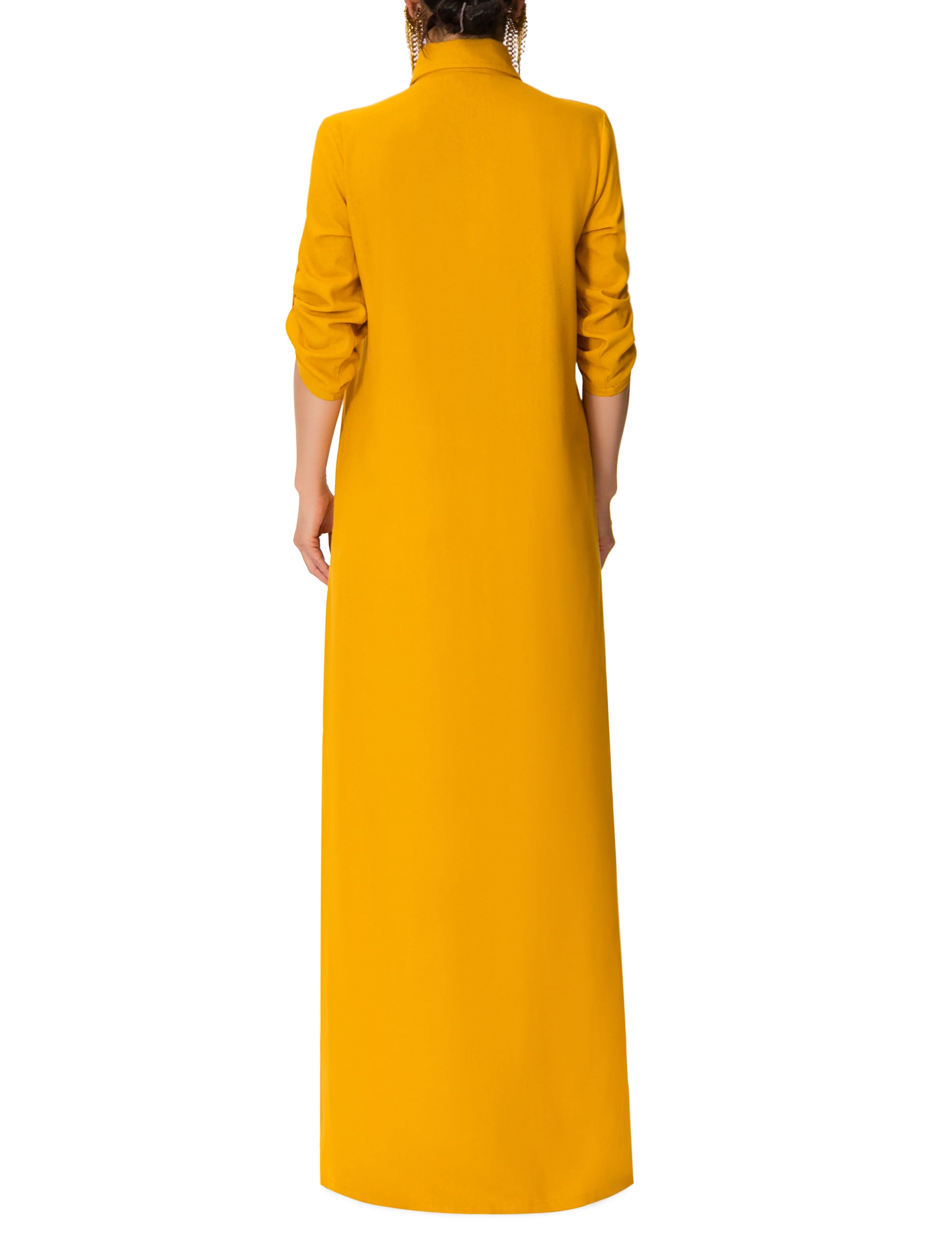 "Sunset Blvd" Mango Button-Down Maxi Shirtdress - Image 7