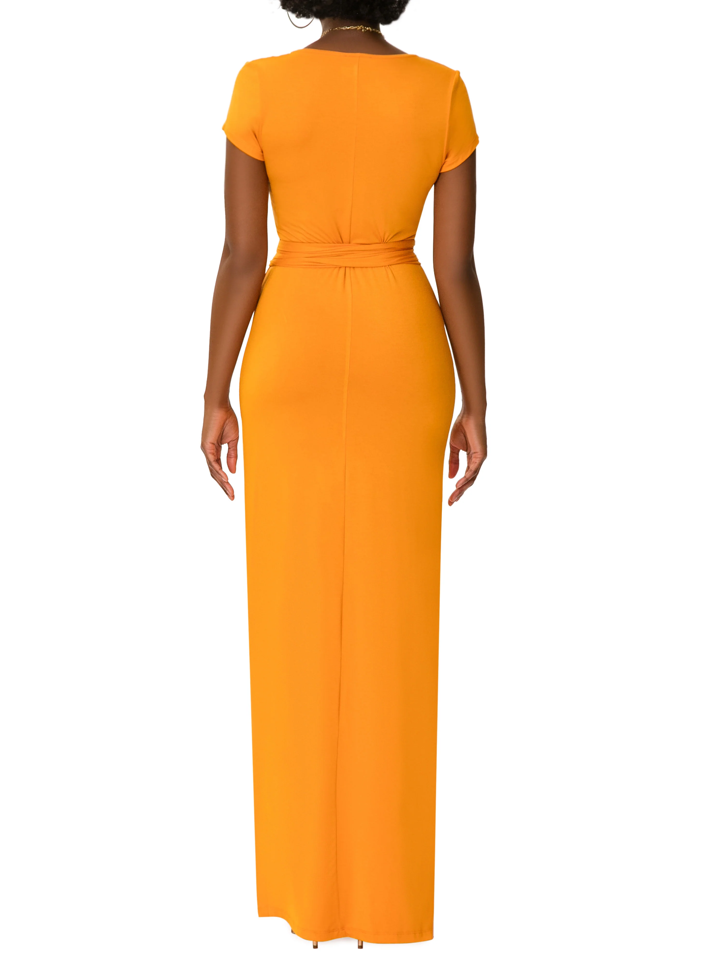 "Sunshine" Cheddar  Jersey Tee Shirt Dress - Image 7