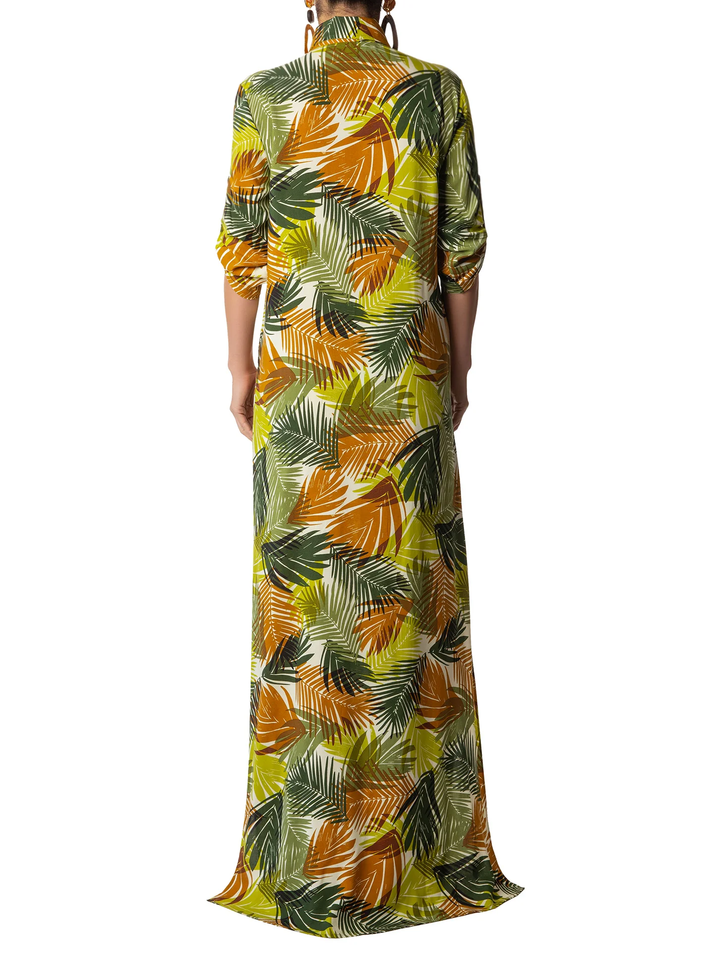 "Sycamore" Print Maxi Shirtdress - Image 6